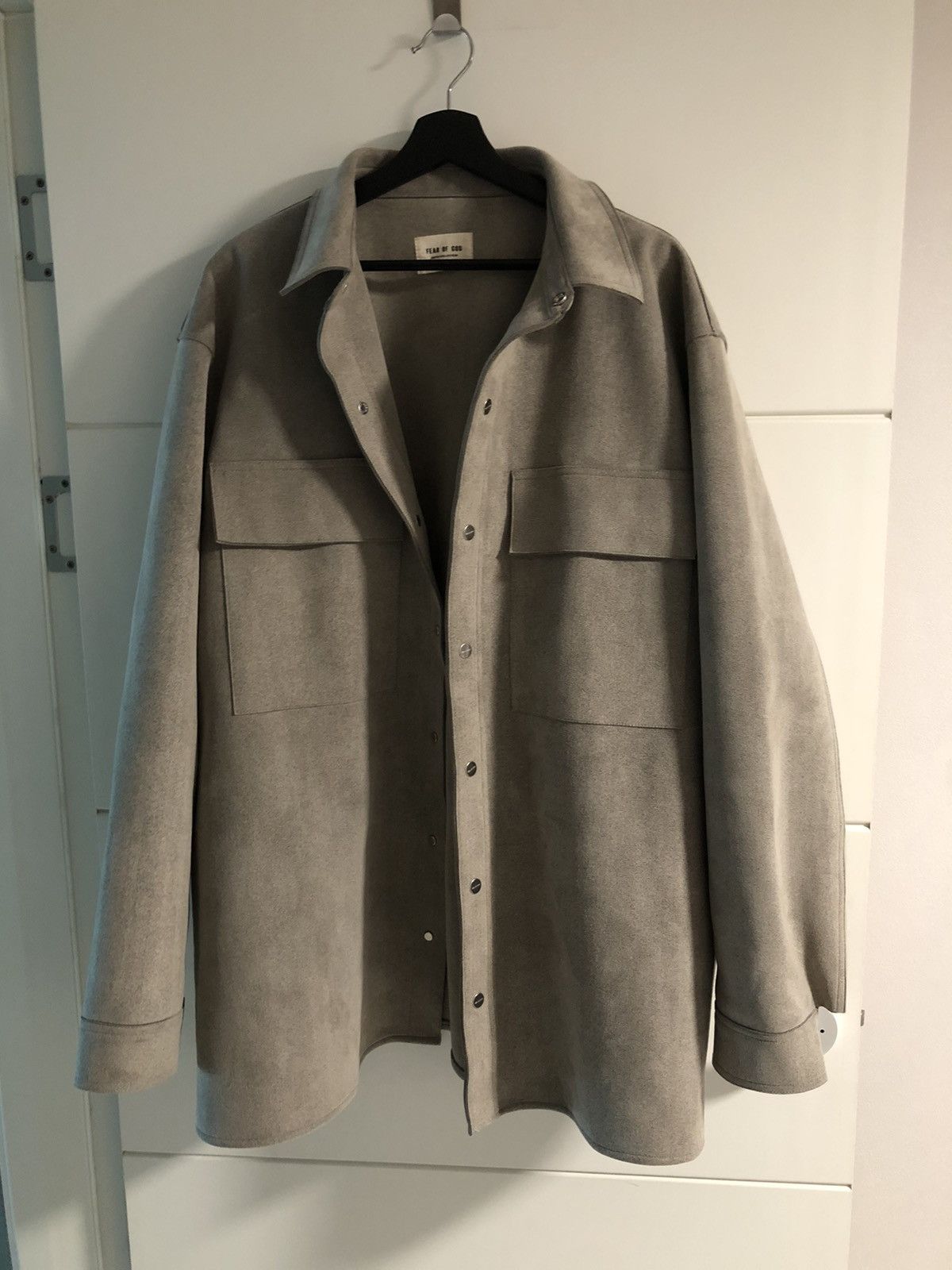 Fear of God fear of god 6th Grey Suede Shirt Jacket | Grailed