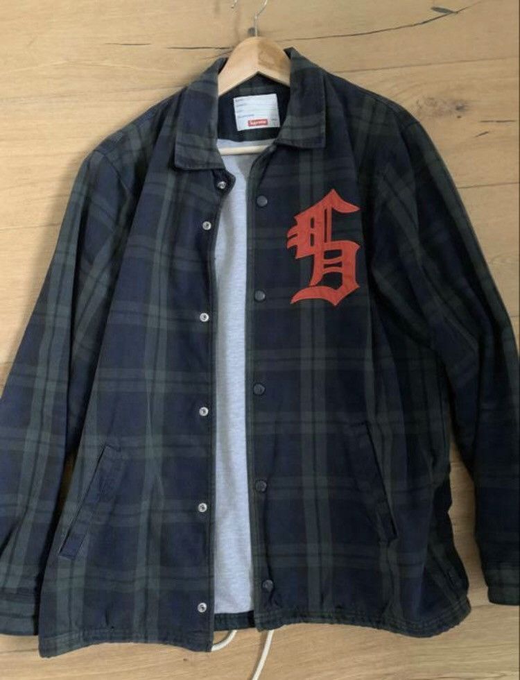 Supreme Supreme Plaid Canvas Coach Jacket FW12 *Rare* | Grailed