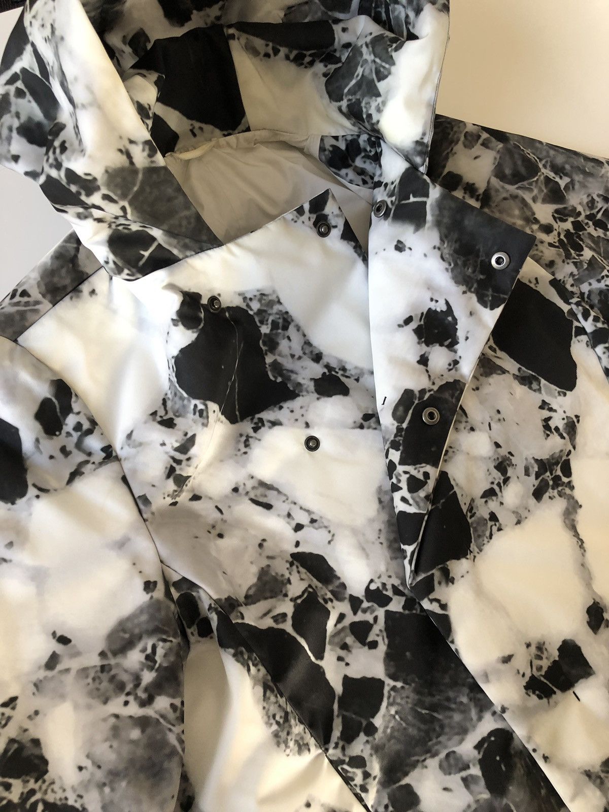 Jil Sander JIL SANDER by RAF SIMONS FW08 Marble Print Hooded Parka Size US M / EU 48-50 / 2 - 7 Thumbnail