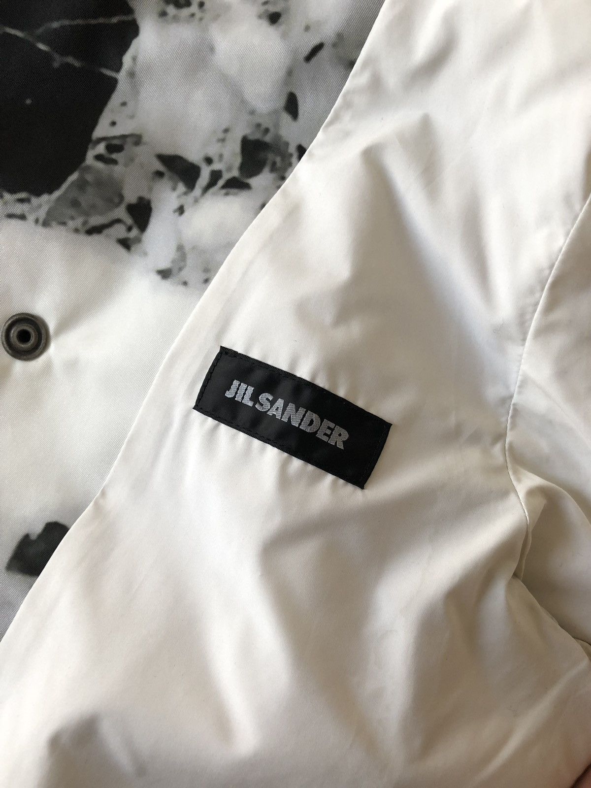 Jil Sander JIL SANDER by RAF SIMONS FW08 Marble Print Hooded Parka Size US M / EU 48-50 / 2 - 5 Thumbnail