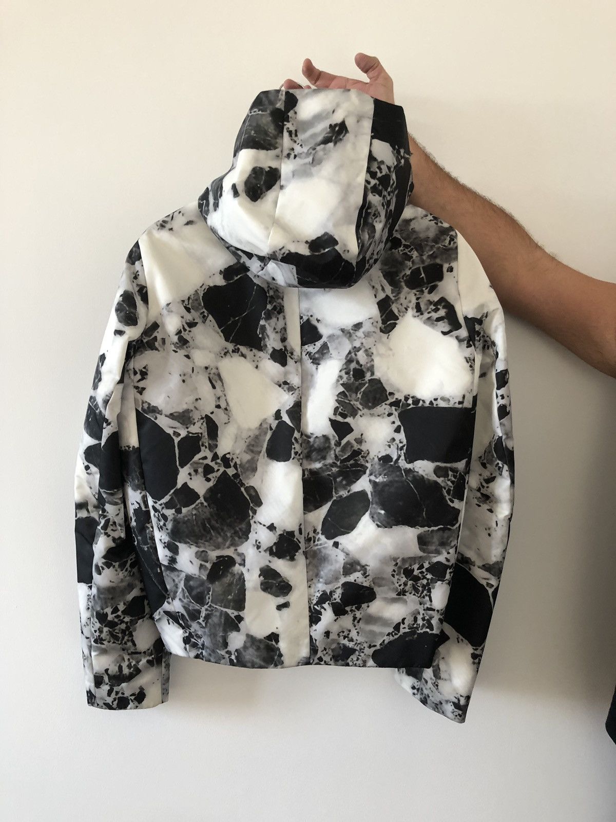 Jil Sander JIL SANDER by RAF SIMONS FW08 Marble Print Hooded Parka Size US M / EU 48-50 / 2 - 2 Thumbnail