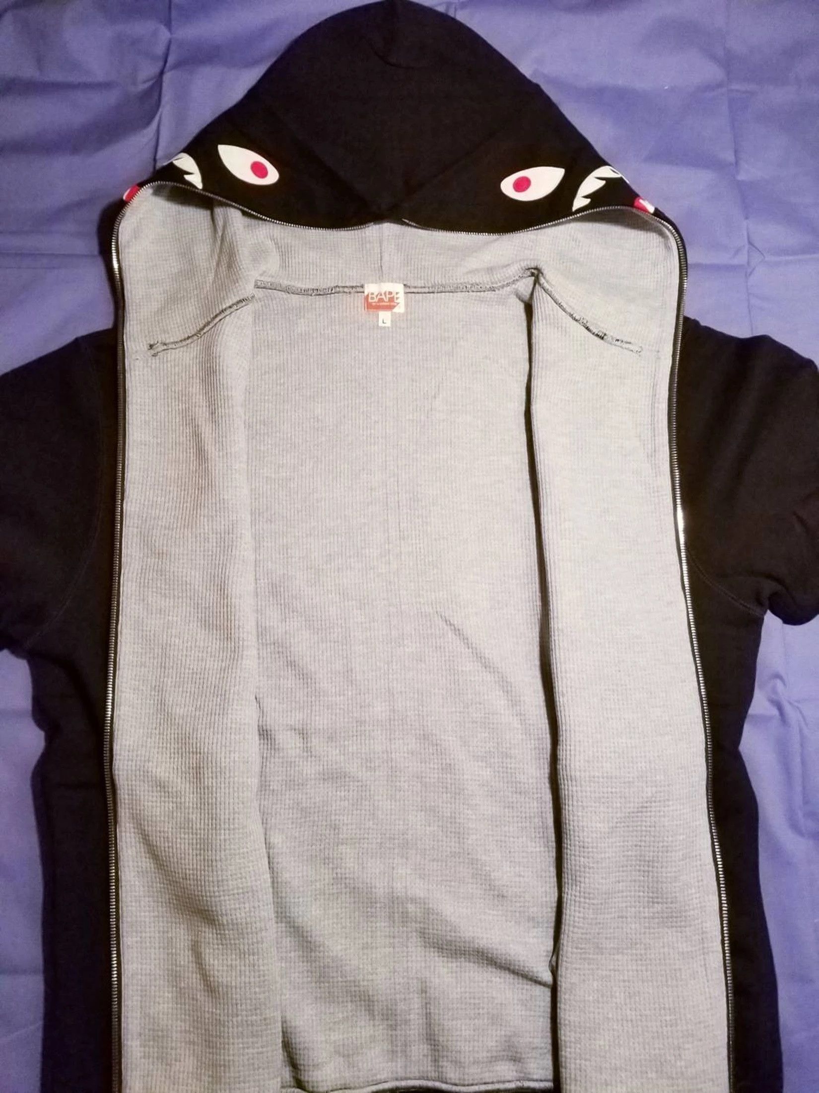 Bape Nigos Favorite Shop Black Thermal Shark Size US L / EU 52-54 / 3 - 3 Thumbnail