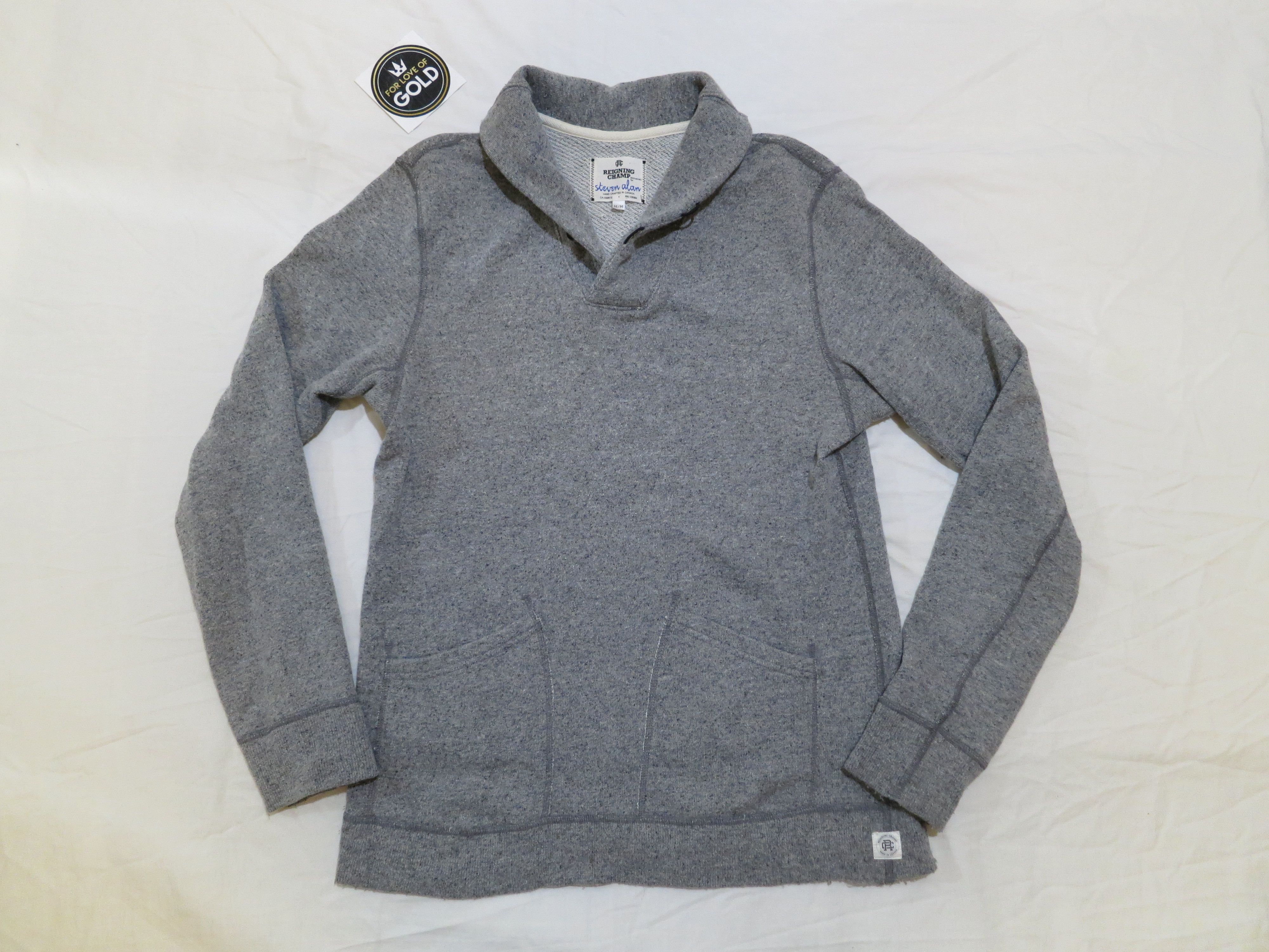 Reigning Champ Reigning Champ x Steven Alan collared grey sweater Size US M / EU 48-50 / 2 - 2 Thumbnail