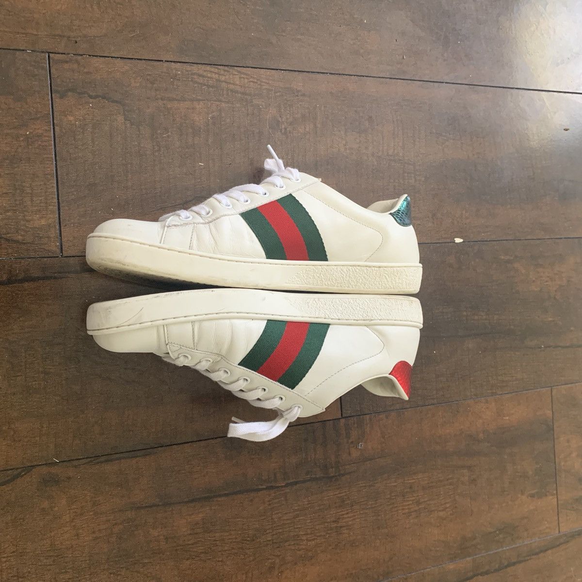 Gucci Gucci Ace Snake Sneakers Size US 9 / EU 42 - 3 Thumbnail