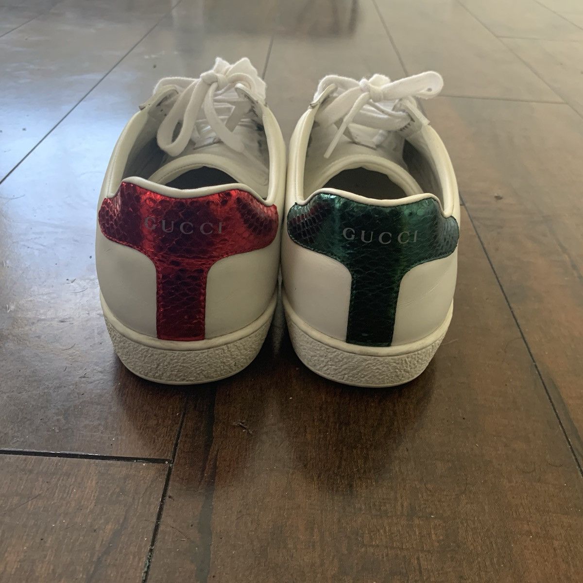 Gucci Gucci Ace Snake Sneakers Size US 9 / EU 42 - 4 Thumbnail