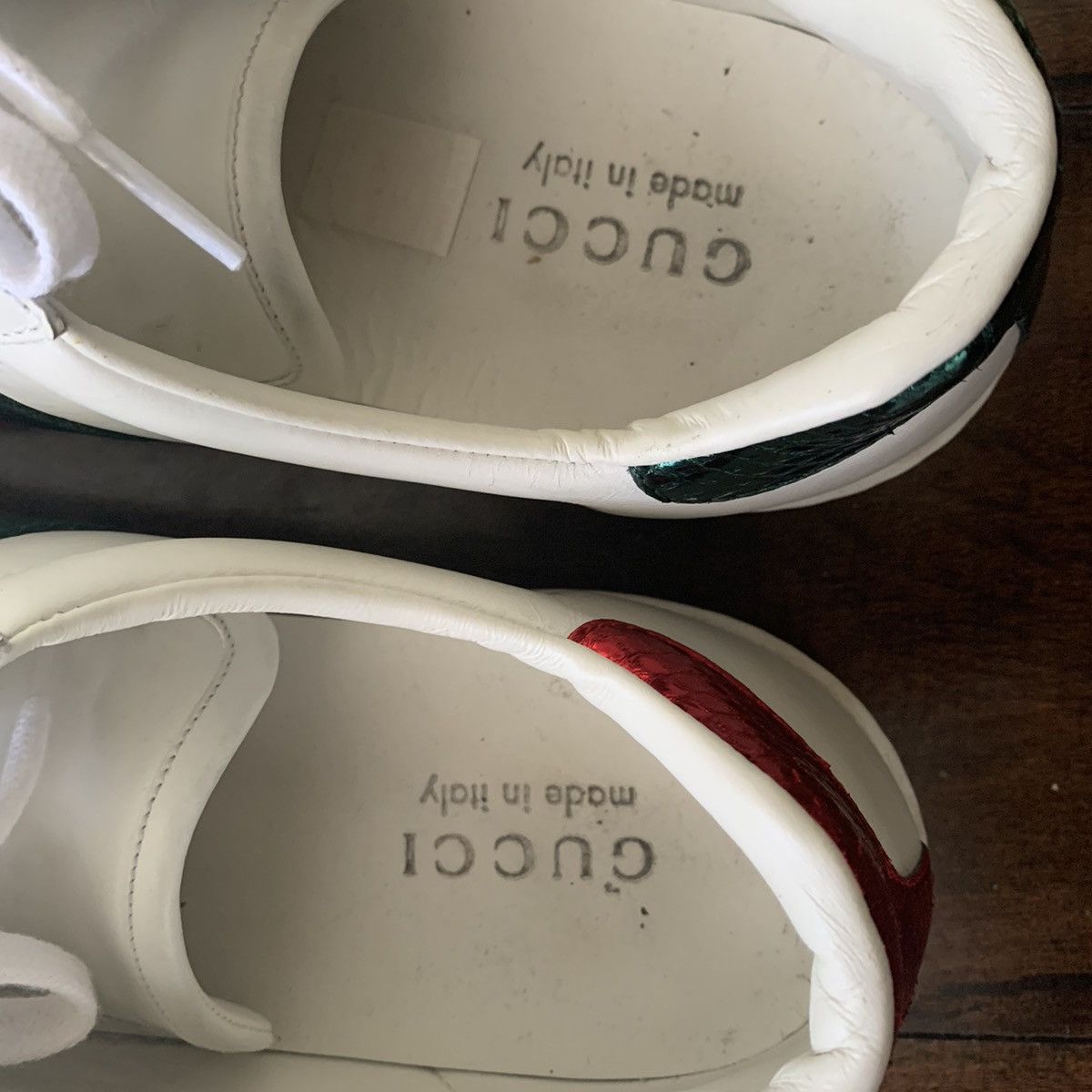 Gucci Gucci Ace Snake Sneakers Size US 9 / EU 42 - 6 Thumbnail