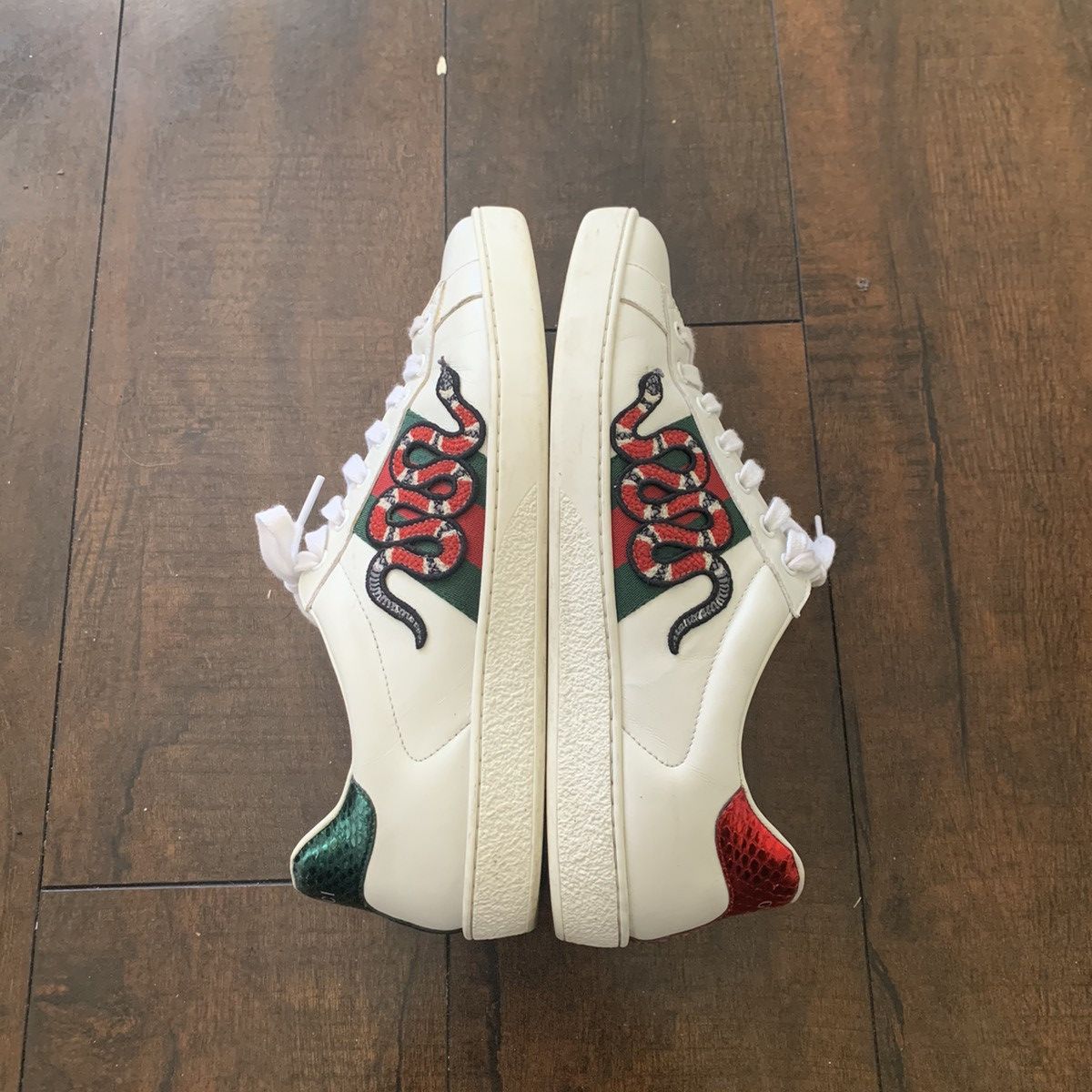 Gucci Gucci Ace Snake Sneakers Size US 9 / EU 42 - 1 Thumbnail