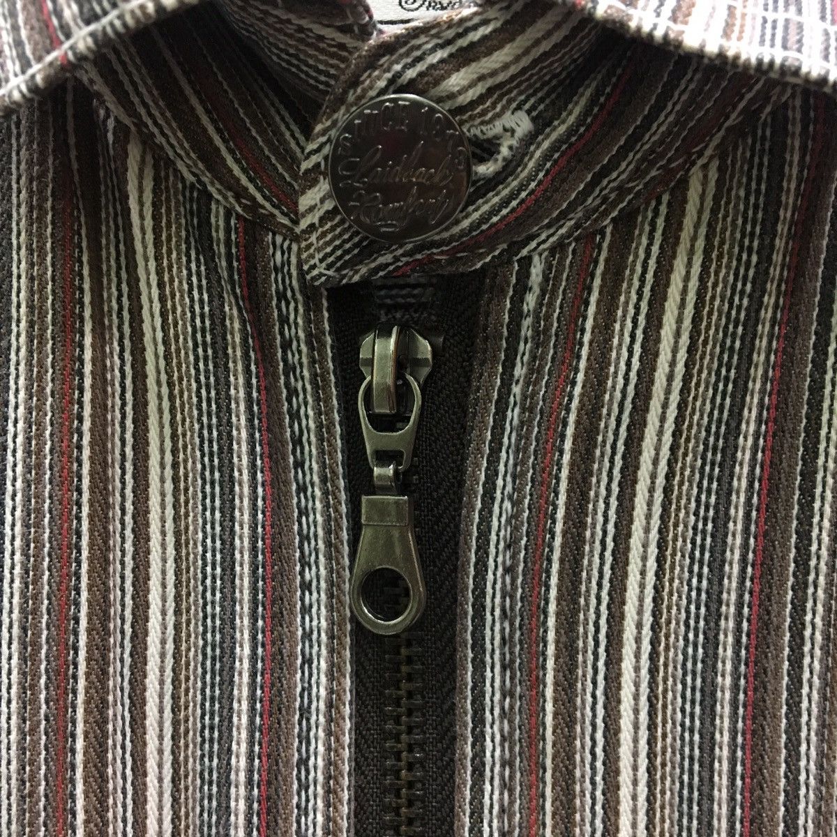 Japanese Brand IKCA Full Zipper Double Pocket Stripe Nice Design Size US L / EU 52-54 / 3 - 4 Thumbnail