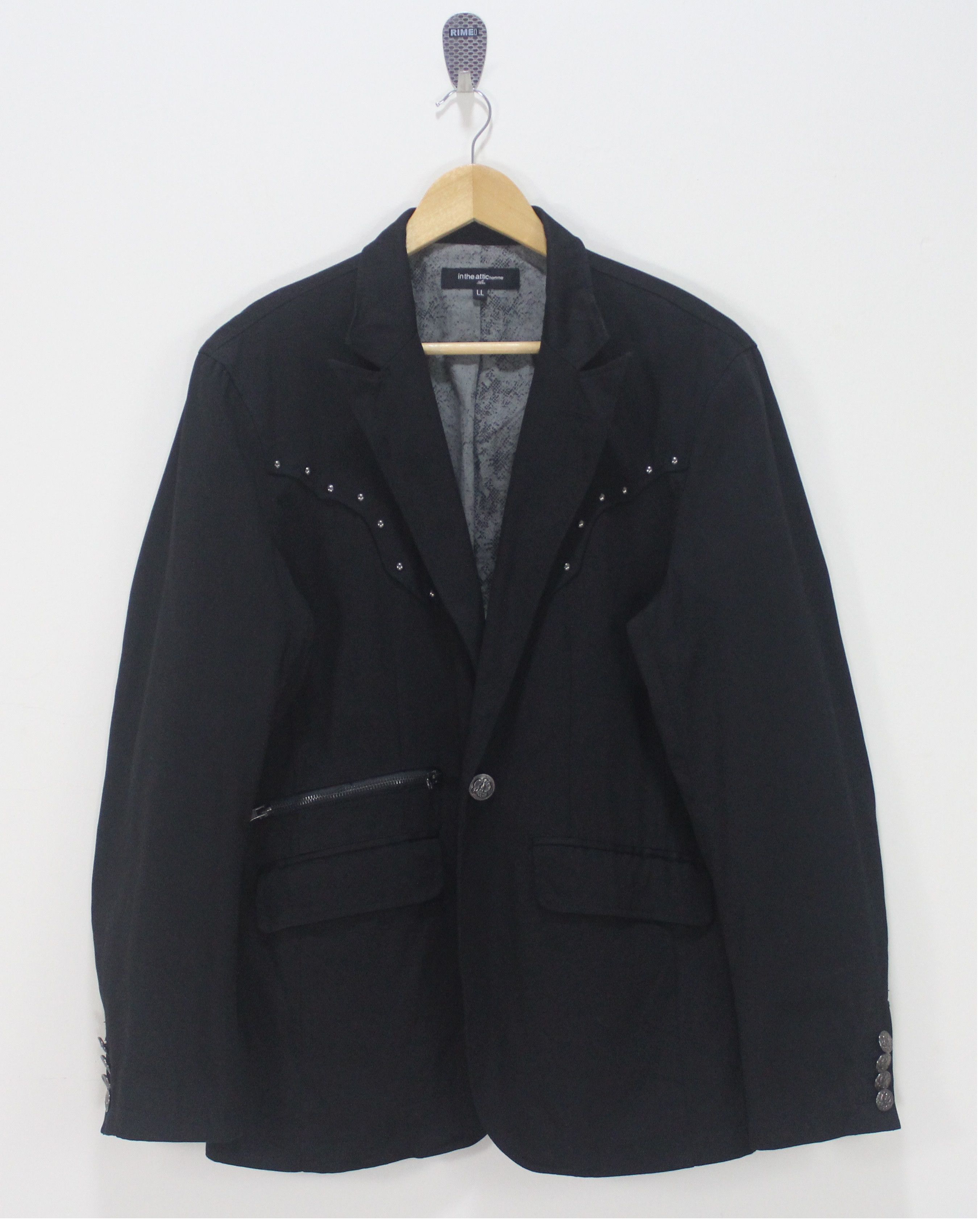In The Attic STUD Western Blazer IN THE ATTIC Jacket Zipper Pocket Rare Size US L / EU 52-54 / 3 - 1 Thumbnail