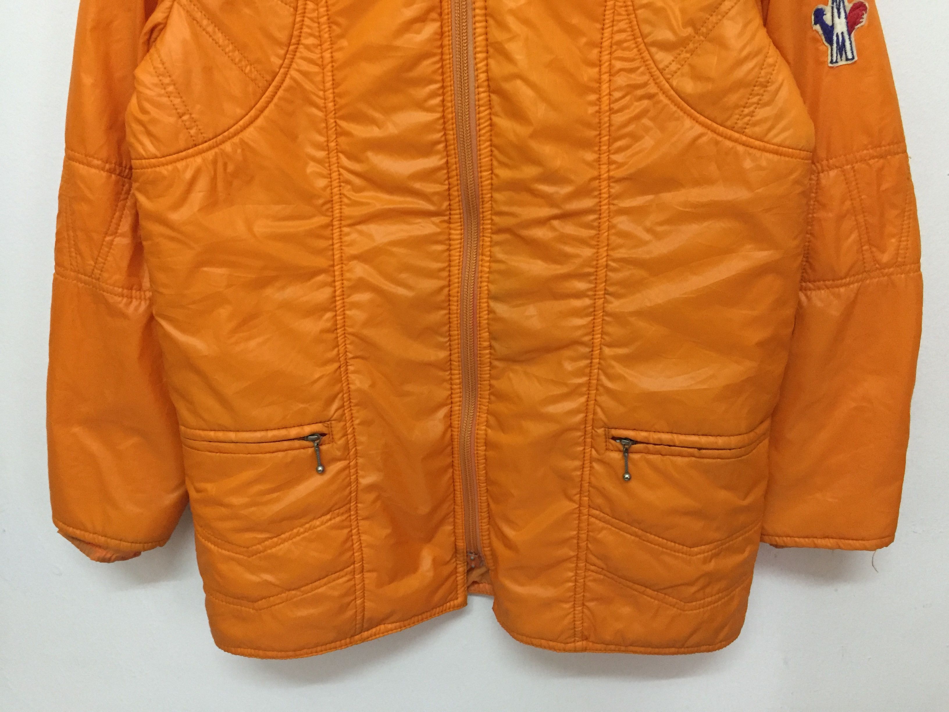 Moncler × Vintage 90's MONCLER orange down Jacket Size US S / EU 44-46 / 1 - 4 Thumbnail