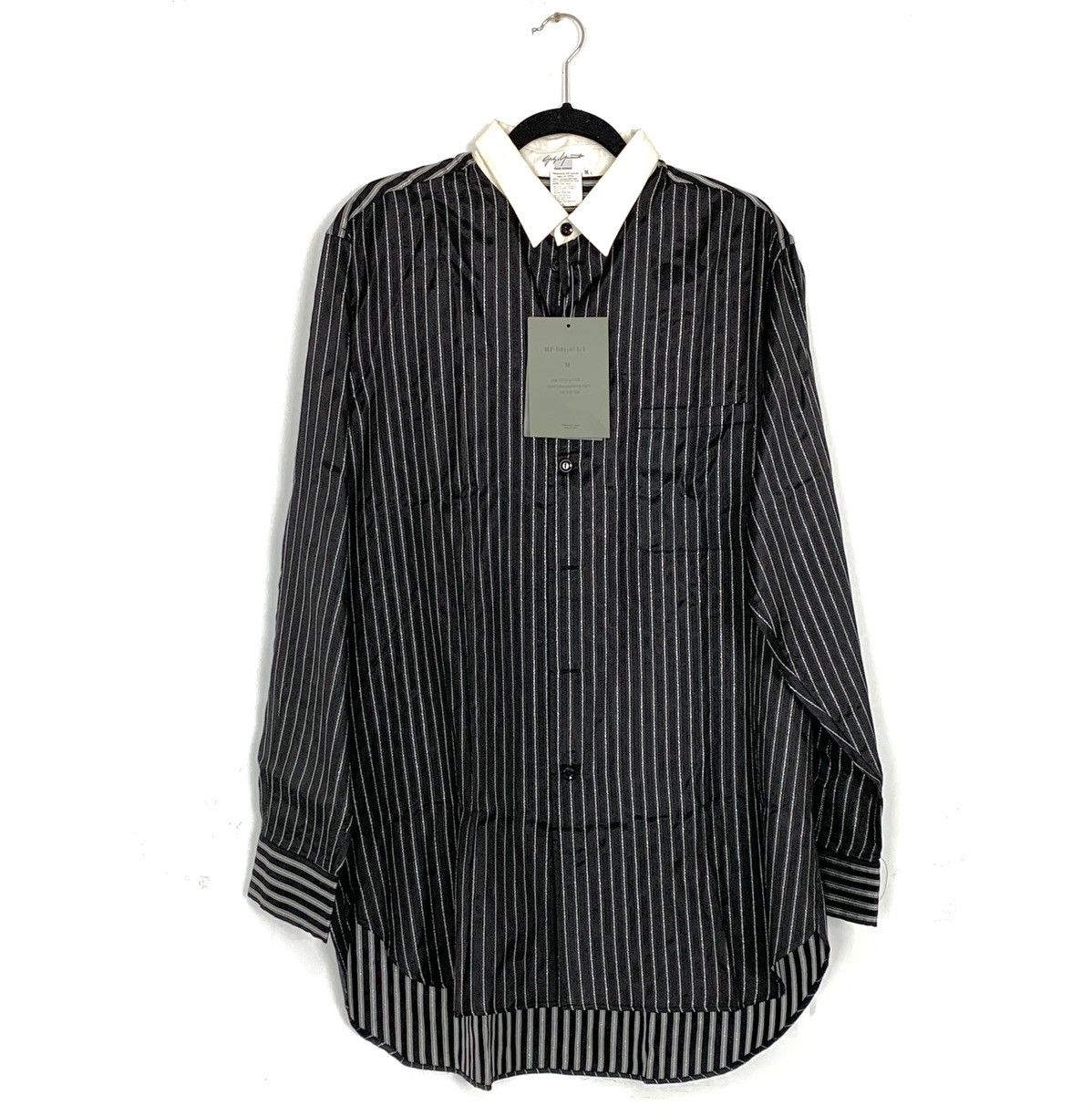 Yohji Yamamoto Pour Homme AW1993 Black Striped Dress Shirt