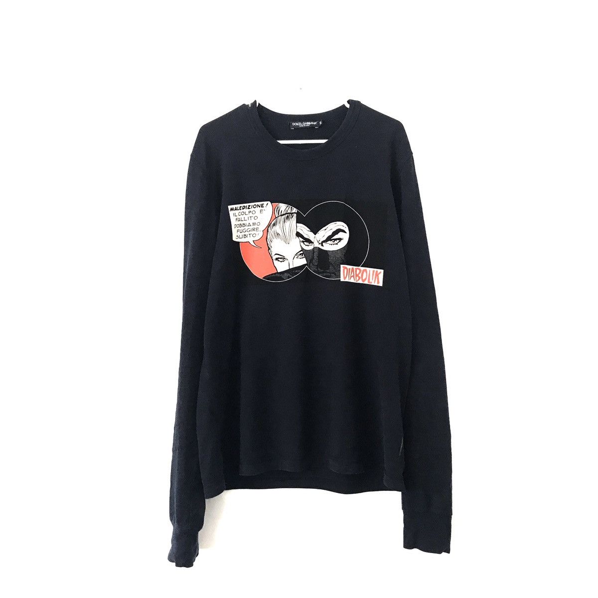 トップス DOLCE&GABBANA diabolik astorina comic Dolce & Gabbana Diabolik Graphic Print T-Shirt - Black T