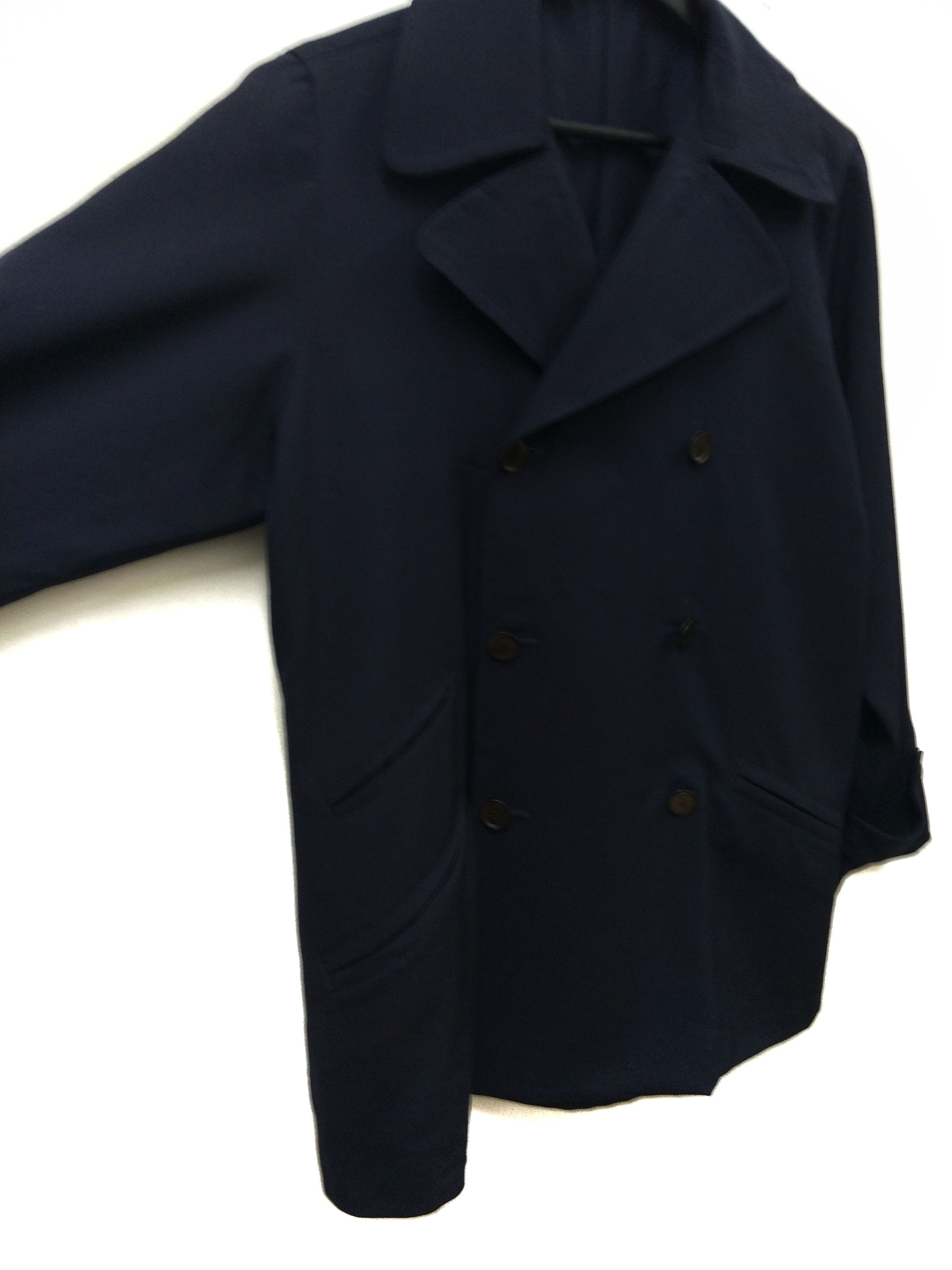 Yohji Yamamoto Y's Double Breast Rayon Laine Wool Coat Size US M / EU 48-50 / 2 - 3 Thumbnail