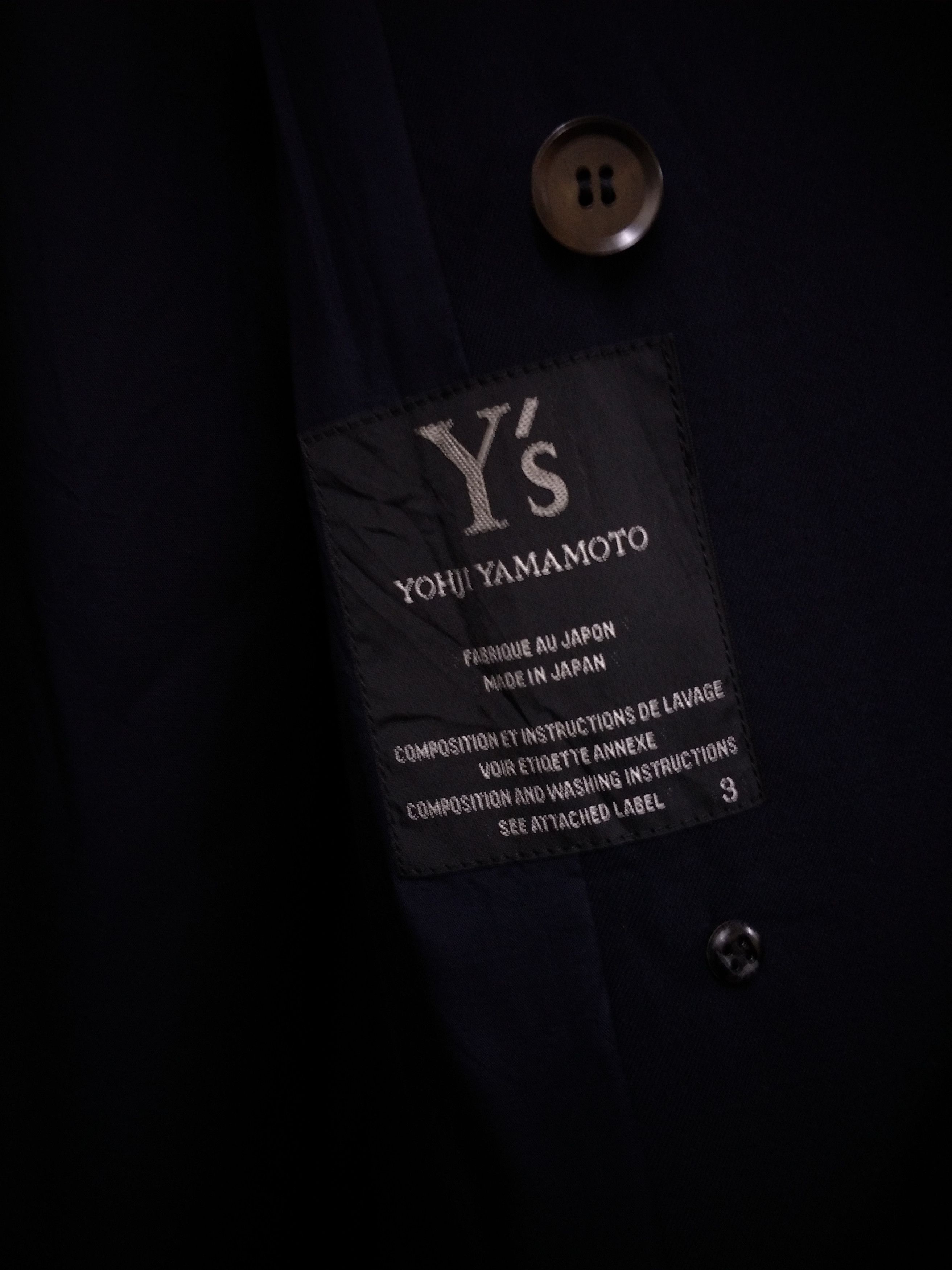 Yohji Yamamoto Y's Double Breast Rayon Laine Wool Coat Size US M / EU 48-50 / 2 - 8 Thumbnail