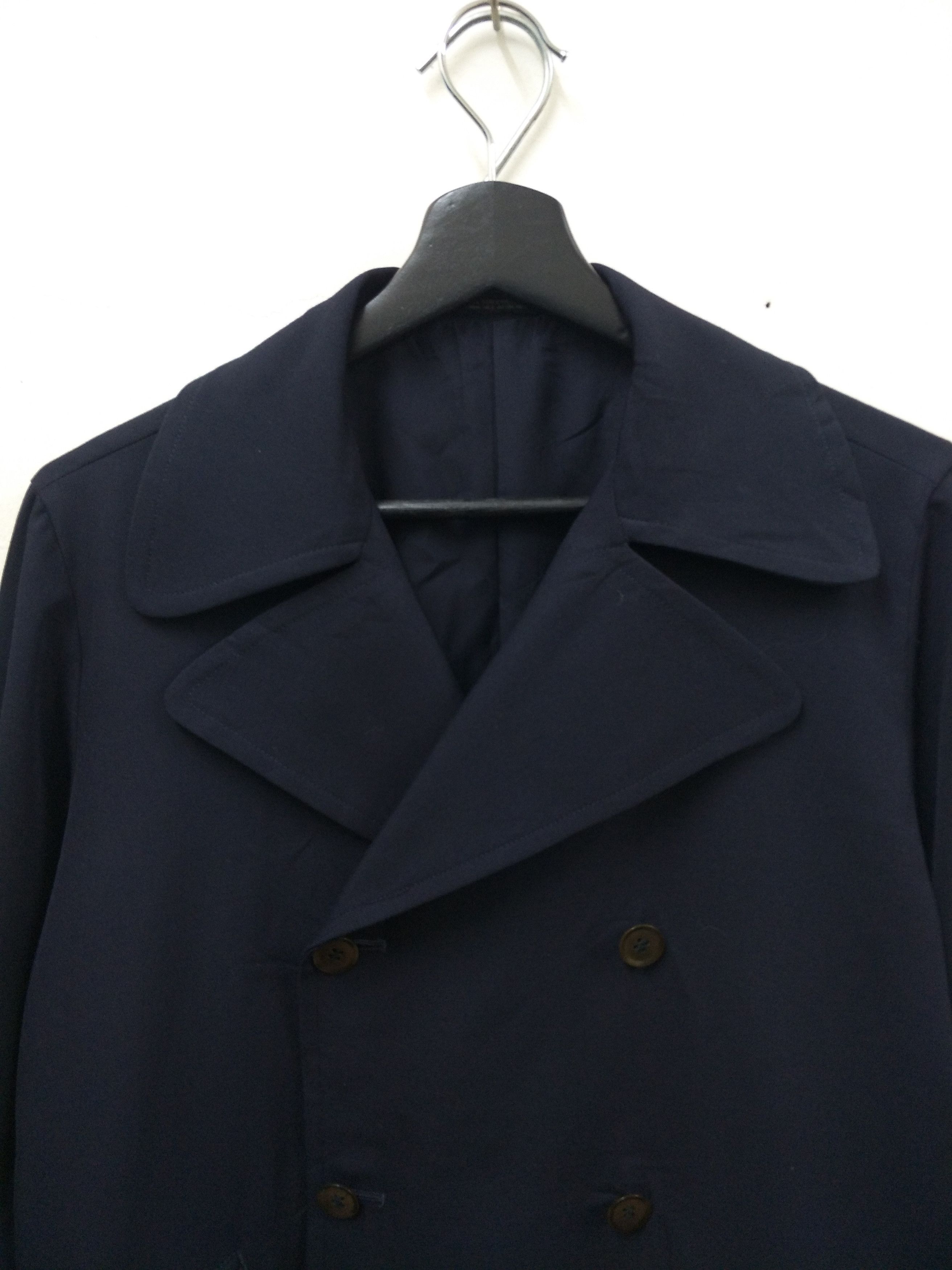 Yohji Yamamoto Y's Double Breast Rayon Laine Wool Coat Size US M / EU 48-50 / 2 - 6 Thumbnail
