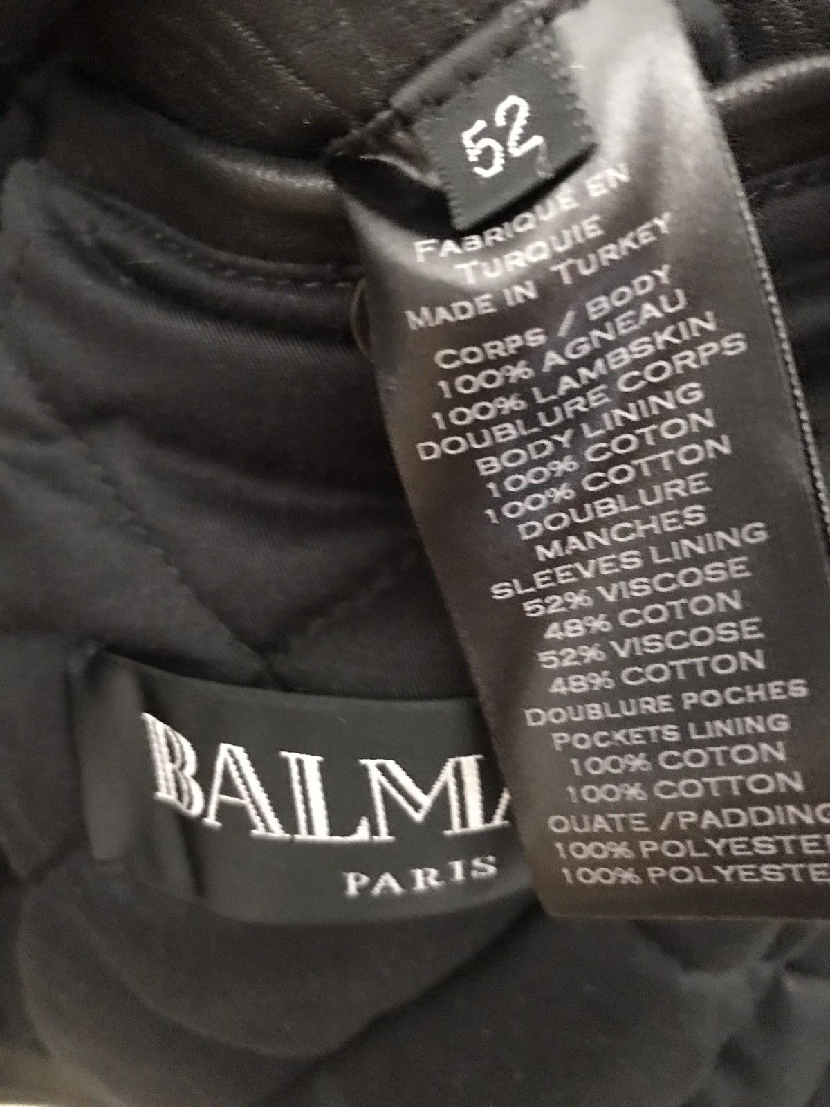 Balmain Balmain iconic biker leather jacket Size US L / EU 52-54 / 3 - 7 Thumbnail