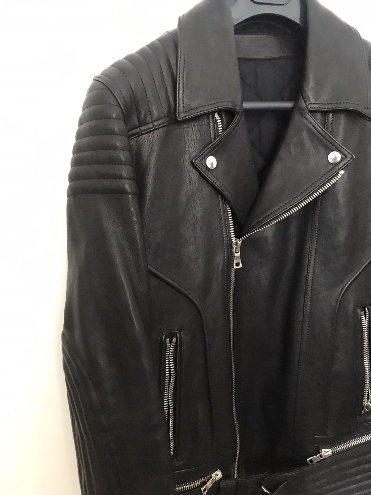 Balmain Balmain iconic biker leather jacket Size US L / EU 52-54 / 3 - 2 Thumbnail