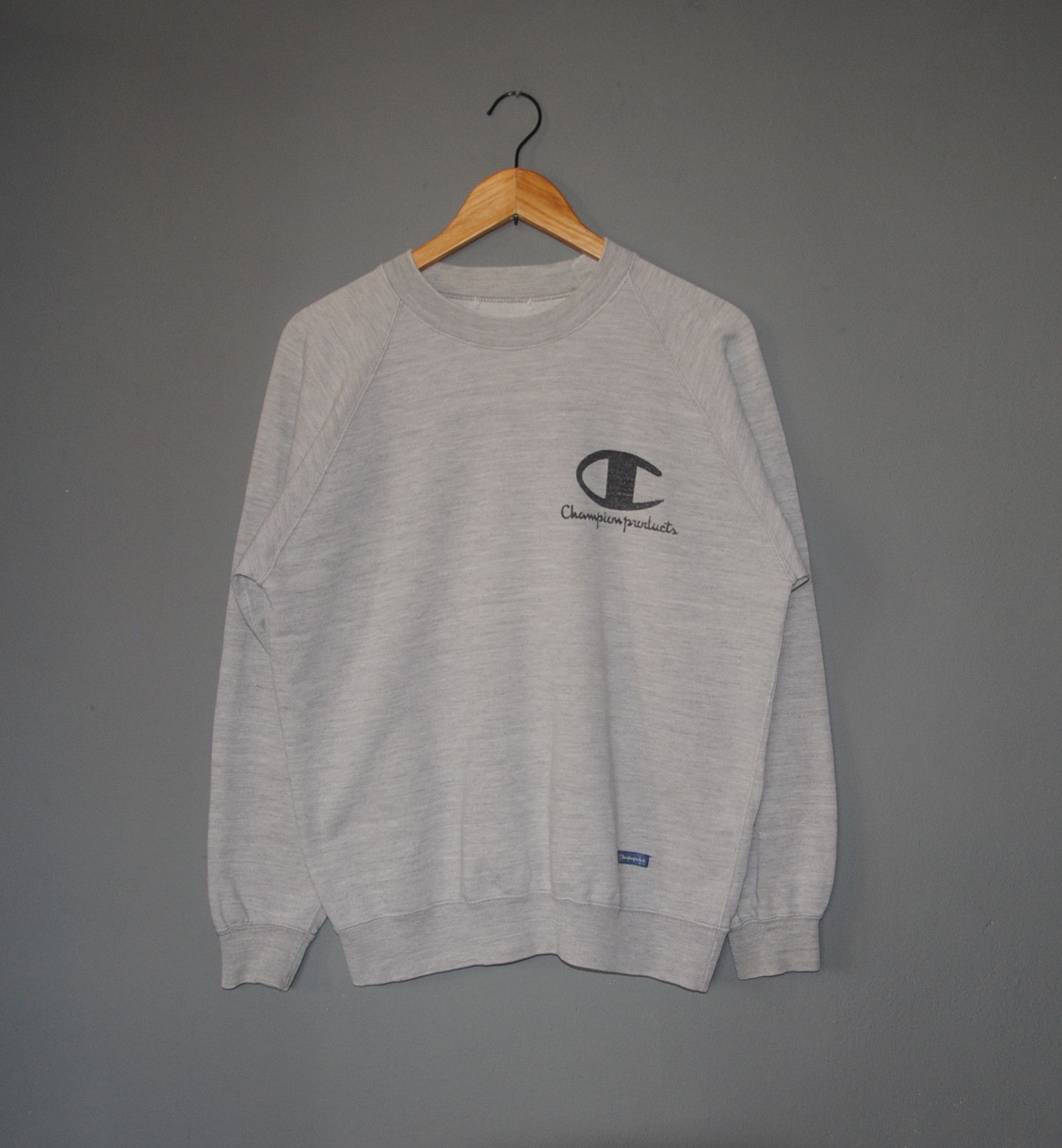 CHAMPION 1990s distressed sweater sweatshirt Medium