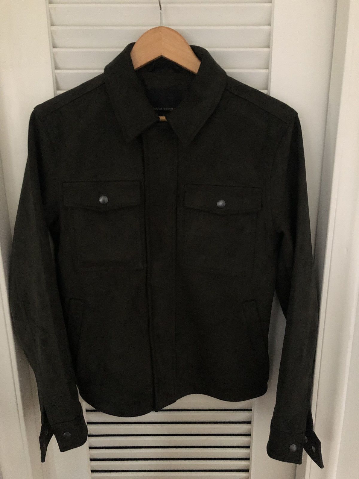 Banana Republic Vegan Suede Trucker Jacket | Grailed