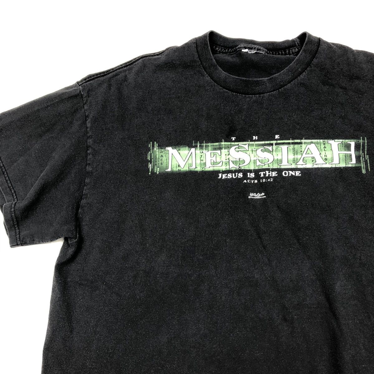 Vintage Vintage 90s The Matrix Jesus Parody Messiah Shirt | Grailed