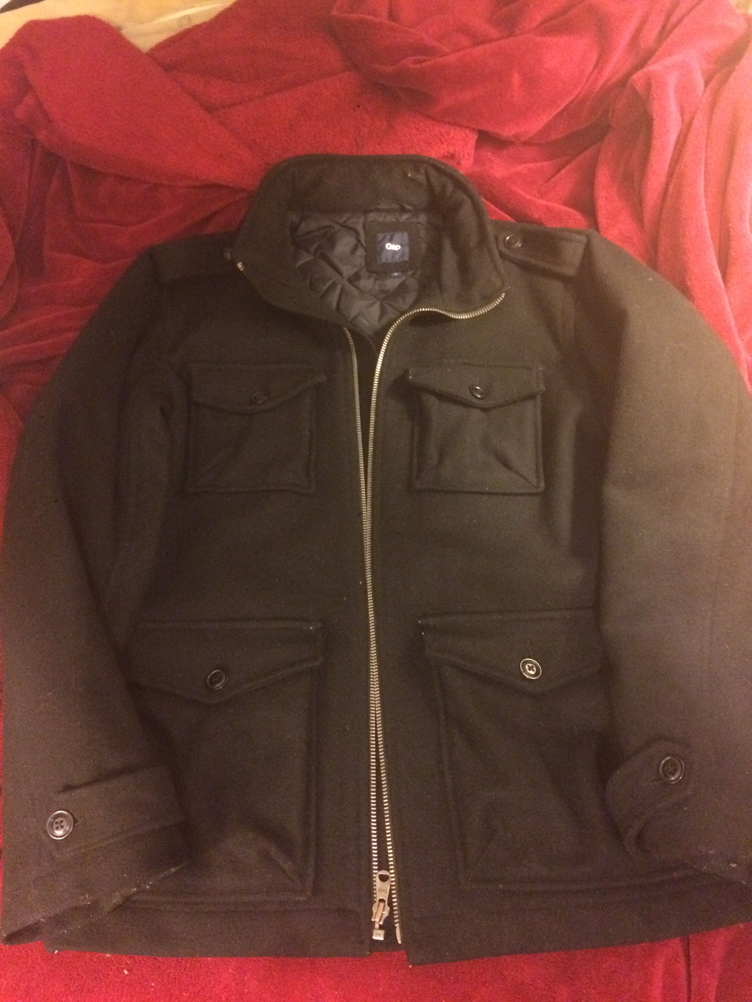 Gap FINAL DROP Field jacket black wool Size US L / EU 52-54 / 3 - 1 Preview