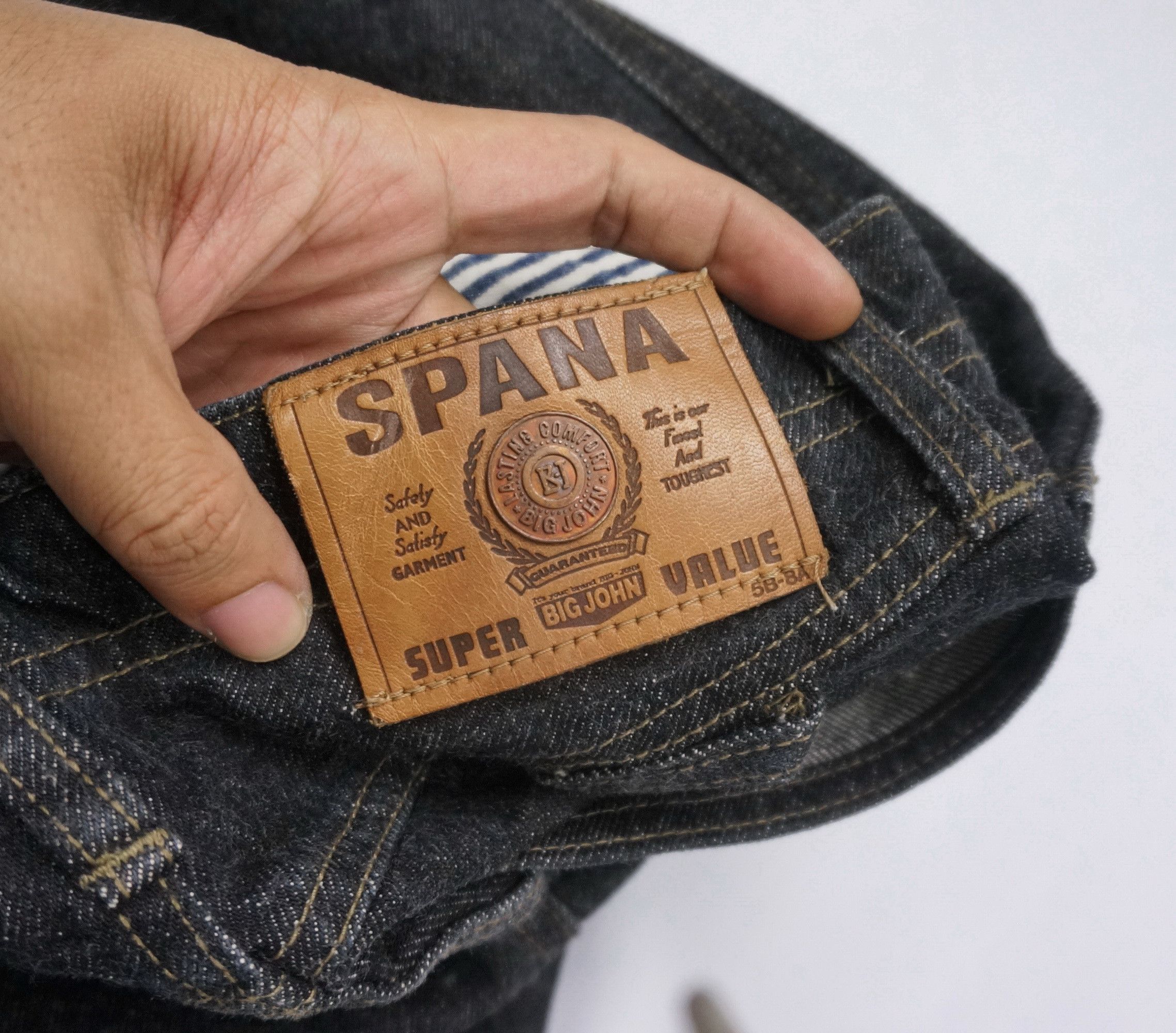 Big John Rare BIG JOHN SPANA 90s Black Tapered Jeans Size US 30 / EU 46 - 13 Thumbnail