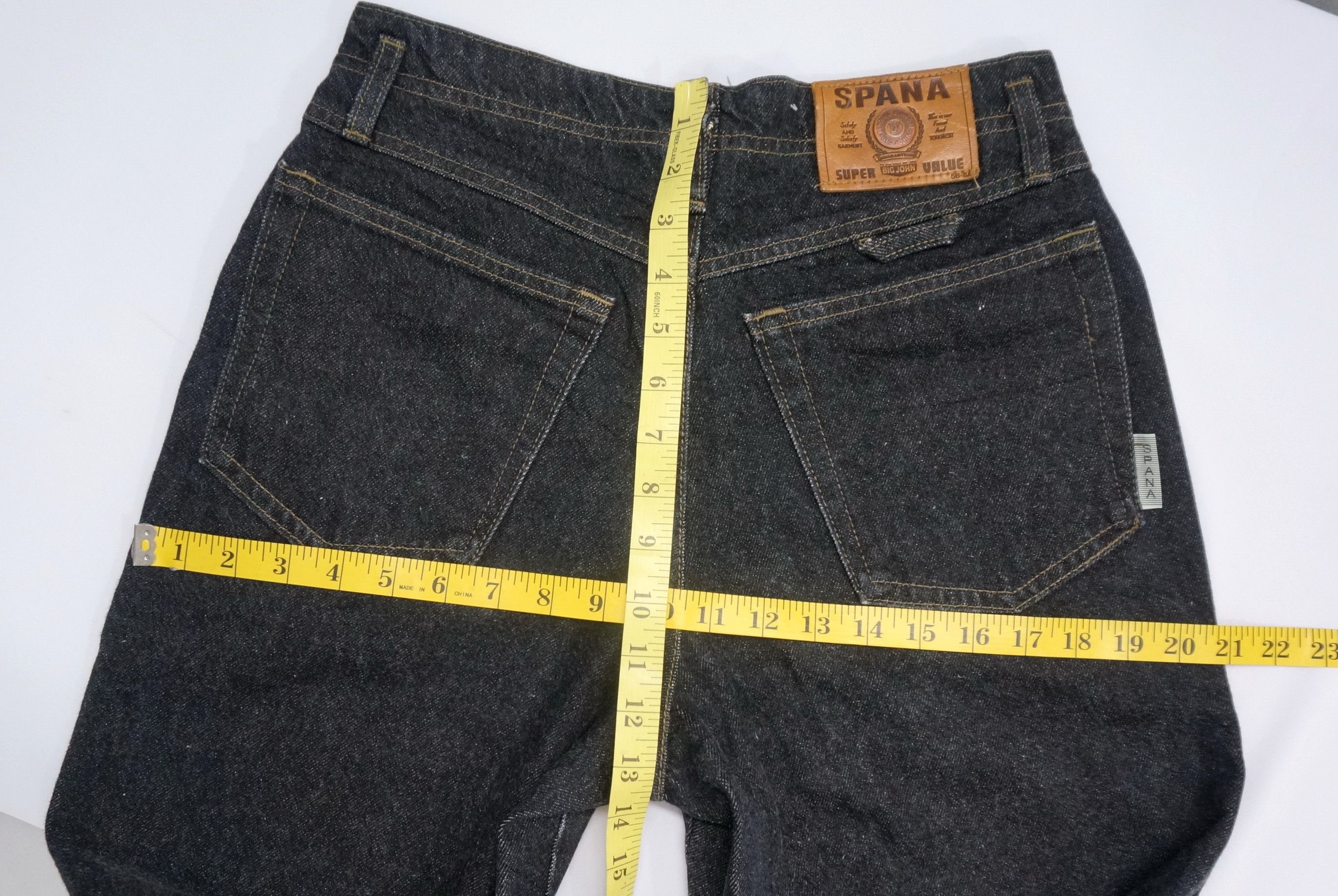 Big John Rare BIG JOHN SPANA 90s Black Tapered Jeans Size US 30 / EU 46 - 18 Thumbnail