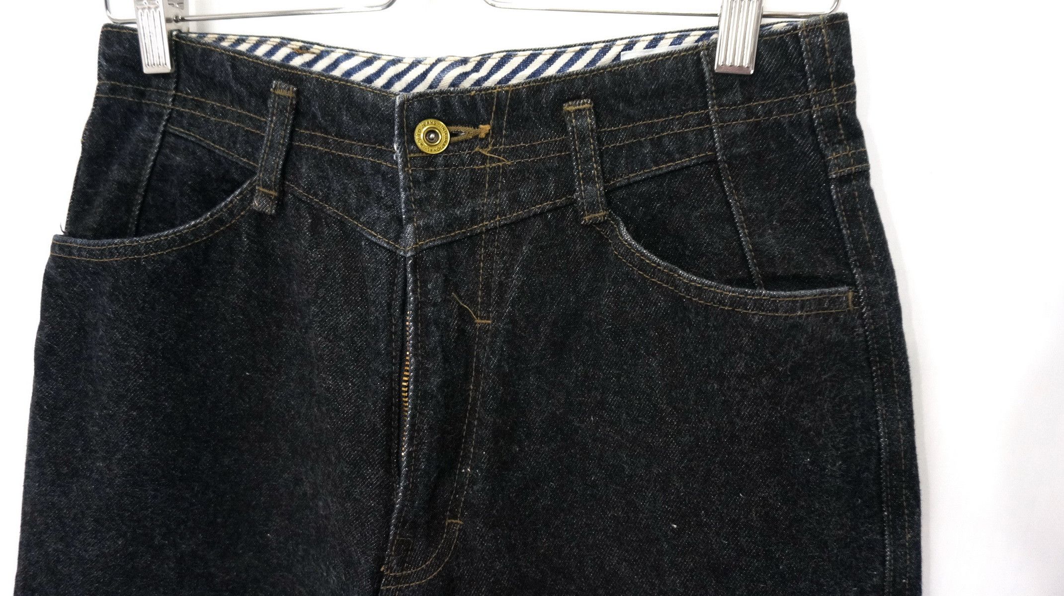 Big John Rare BIG JOHN SPANA 90s Black Tapered Jeans Size US 30 / EU 46 - 4 Thumbnail