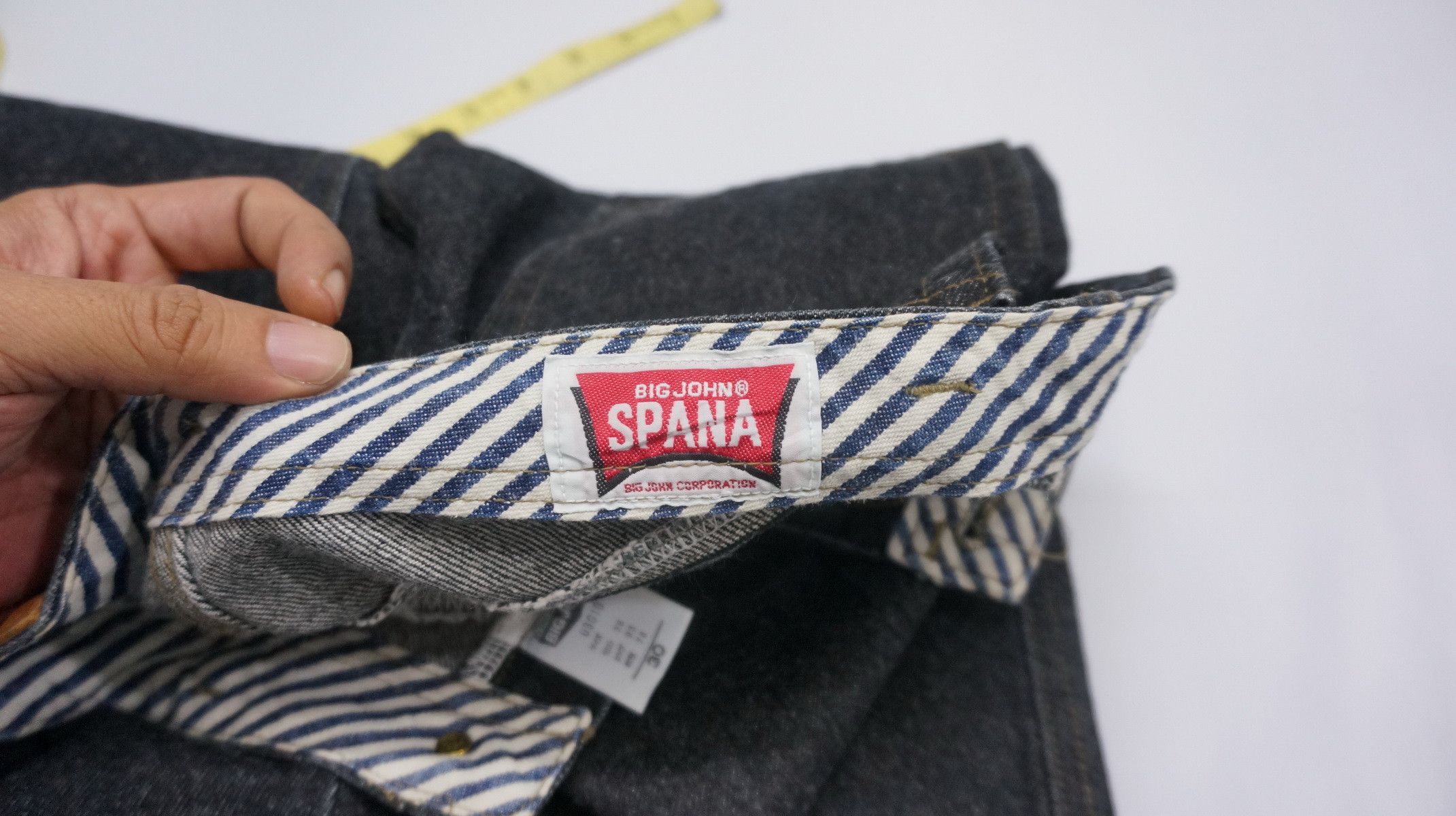 Big John Rare BIG JOHN SPANA 90s Black Tapered Jeans Size US 30 / EU 46 - 12 Thumbnail