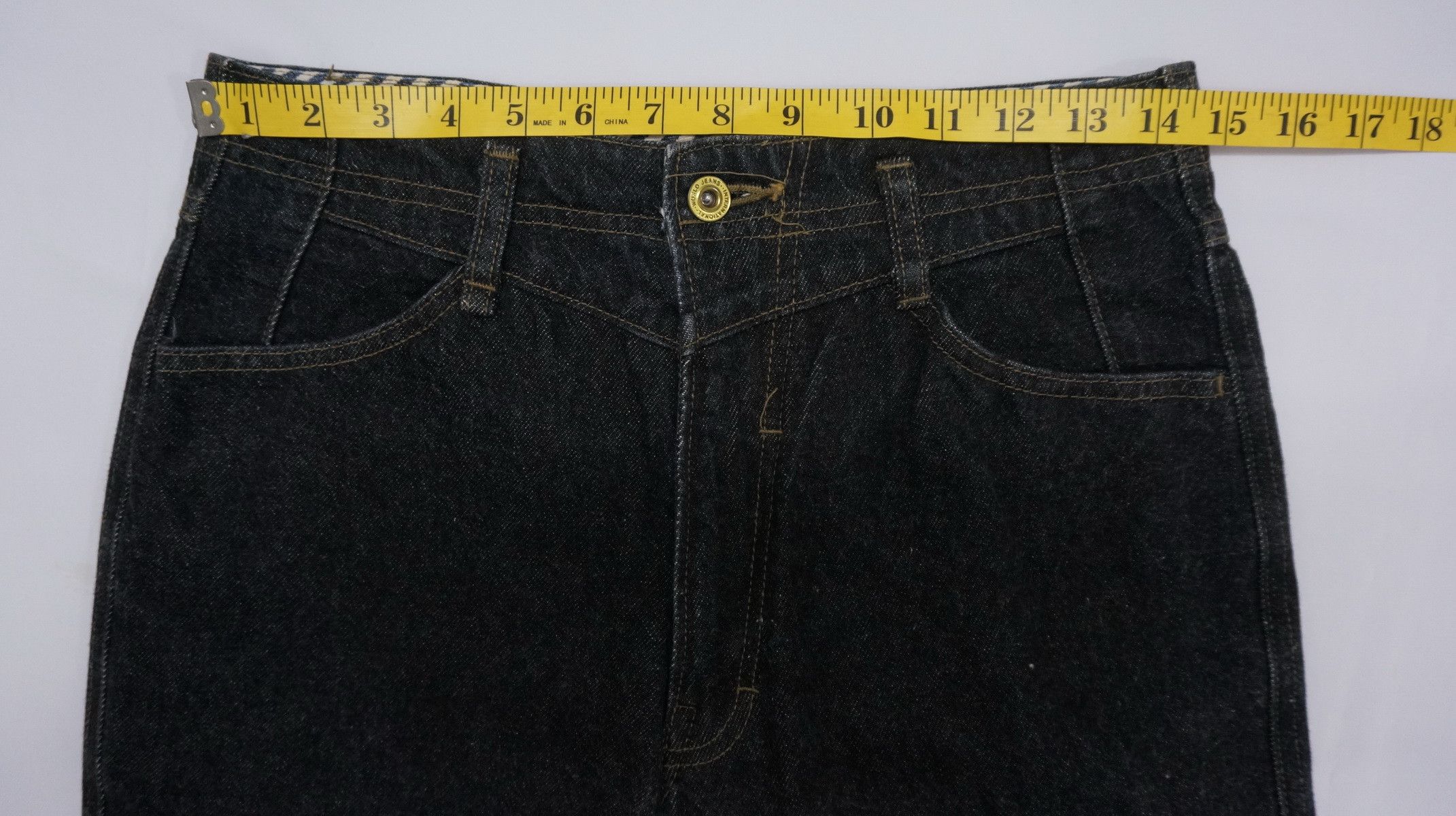 Big John Rare BIG JOHN SPANA 90s Black Tapered Jeans Size US 30 / EU 46 - 16 Thumbnail