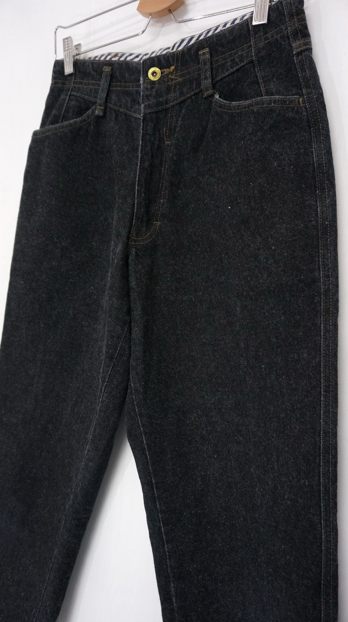 Big John Rare BIG JOHN SPANA 90s Black Tapered Jeans Size US 30 / EU 46 - 5 Thumbnail