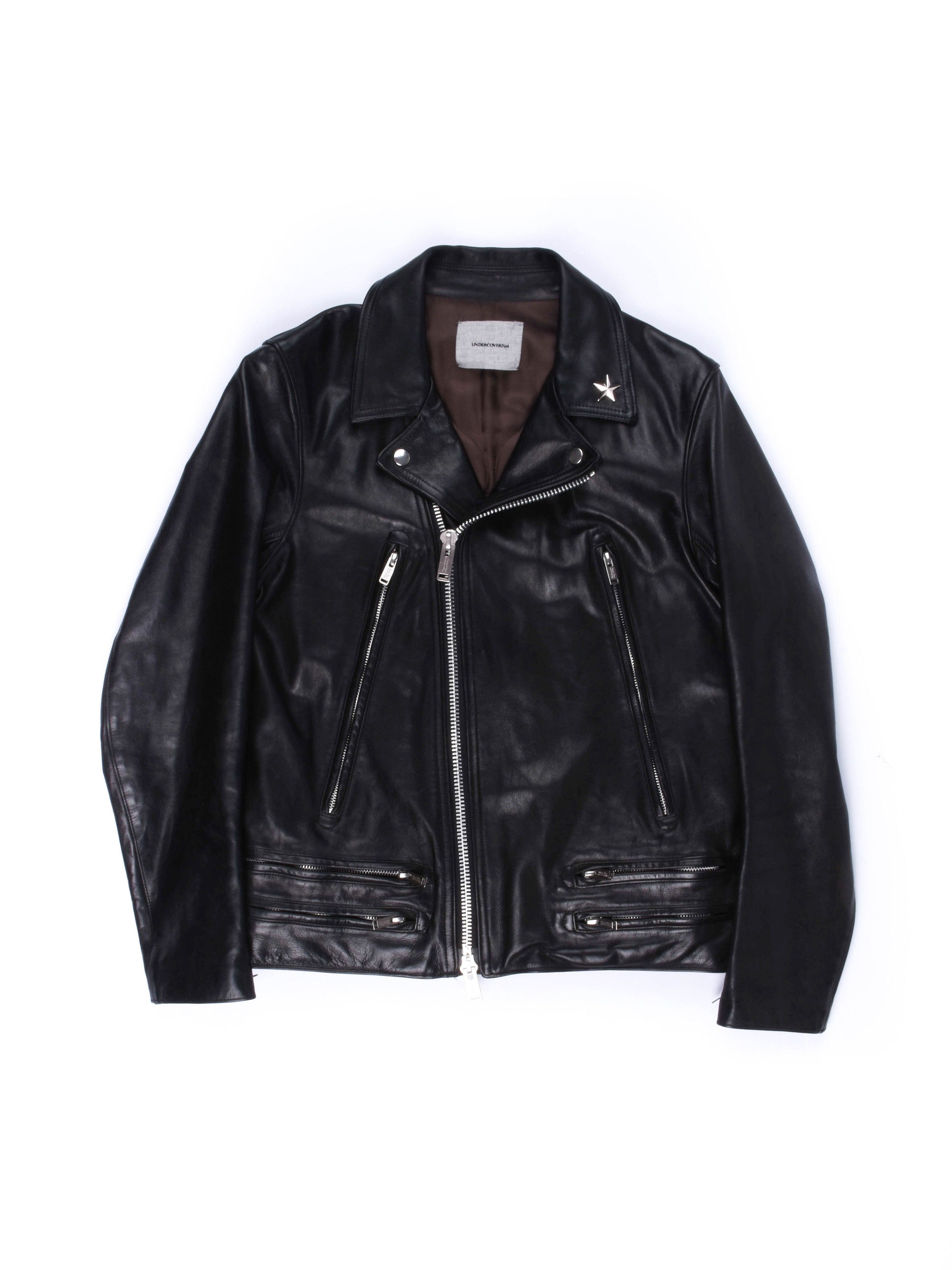 AFTERHOURS ♥ LEATHER BIKER JACKET /追跡付 Undercover AW13 Anatomicouture Ribcage Rider Leather Jacket