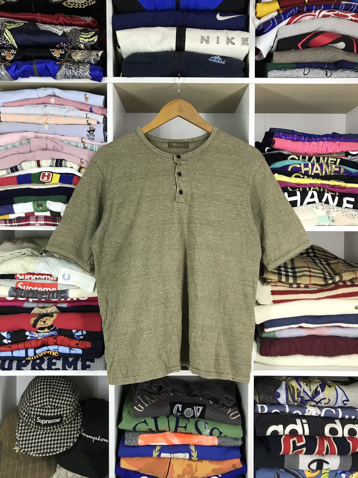Vintage YOHJI YAMAMOTO Half Button T-Shirt