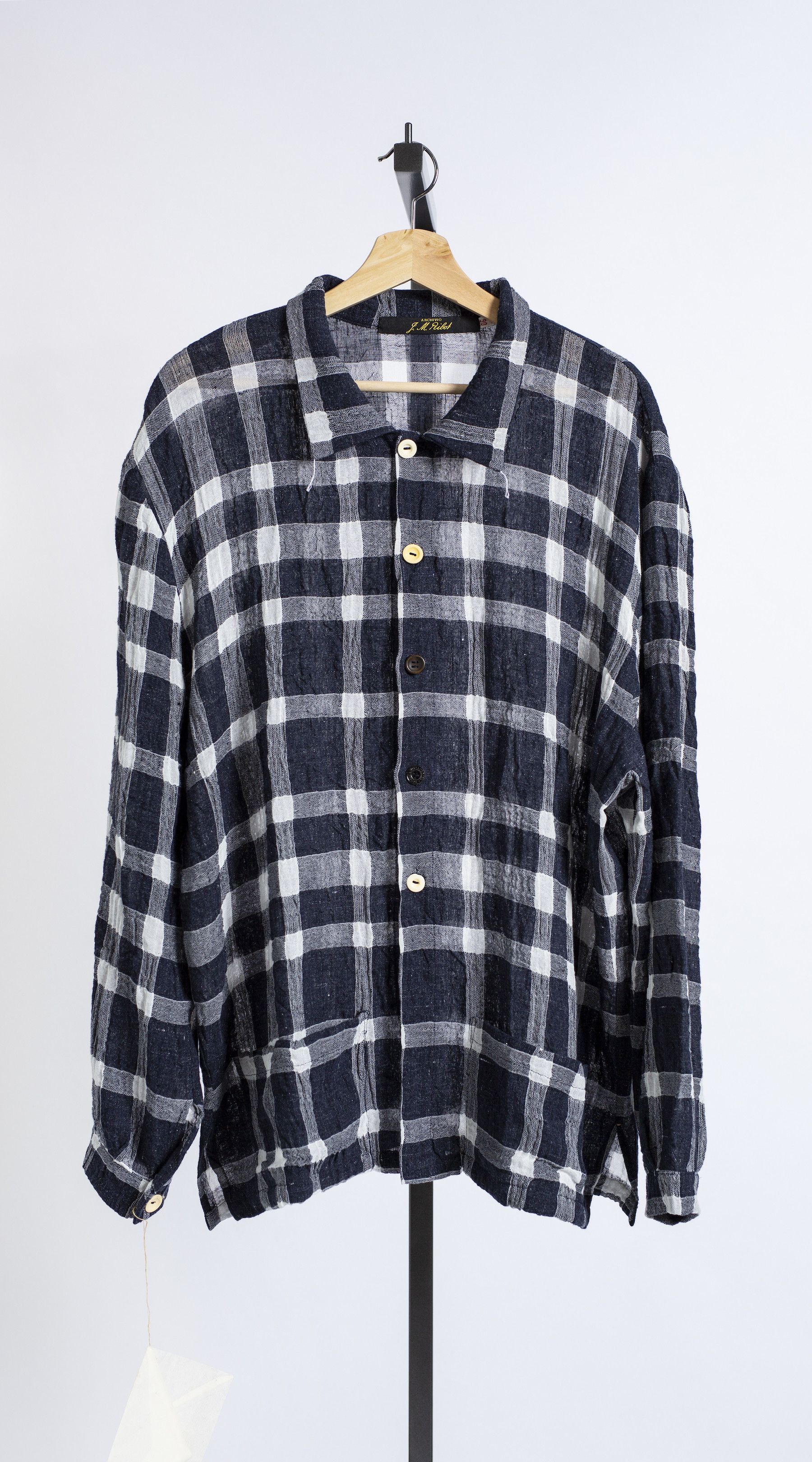 Archivio J.M. Ribot ARCHIVIO J.M. RIBOT CHECK SHIRT/JACKET SZ 50 