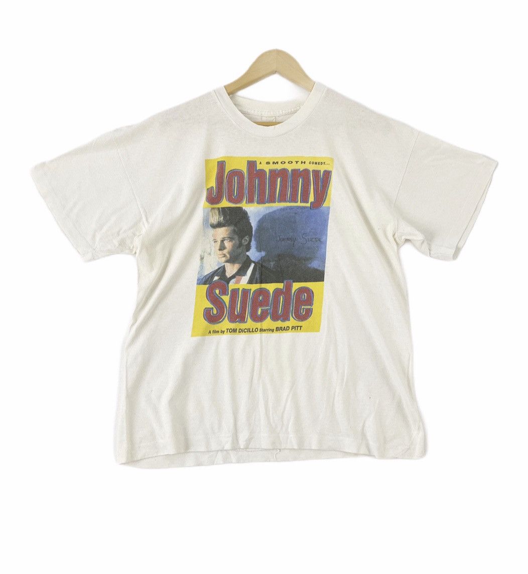 Vintage vintage 1991 johnny suede nice design screen star t-shirts Size US XL / EU 56 / 4 - 1 Thumbnail
