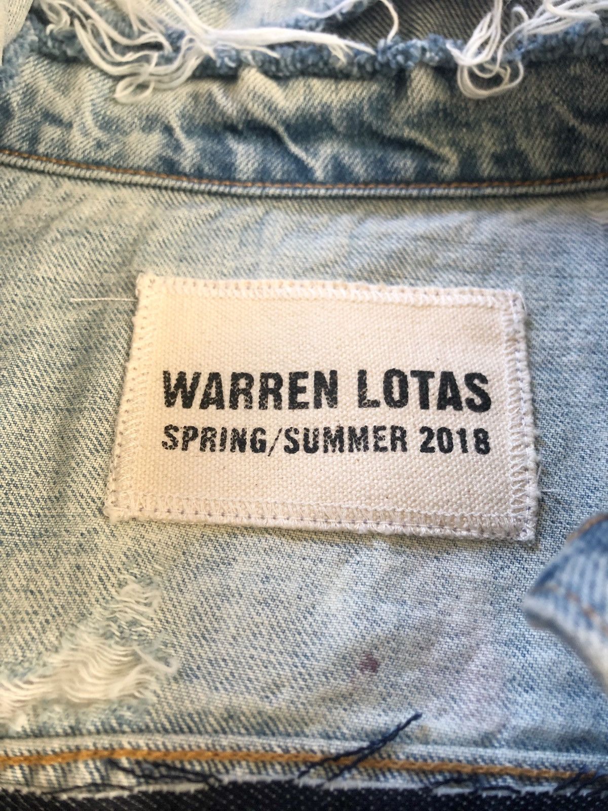 Warren Lotas 2500$ SS18 Beatiful Women Oversized Distressed Denim Jacket Size US XL / EU 56 / 4 - 5 Thumbnail