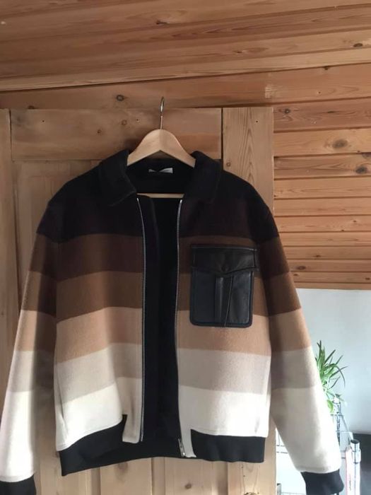 J.W.Anderson J.W. Anderson Striped Degrade Gradient Bomber Jacket