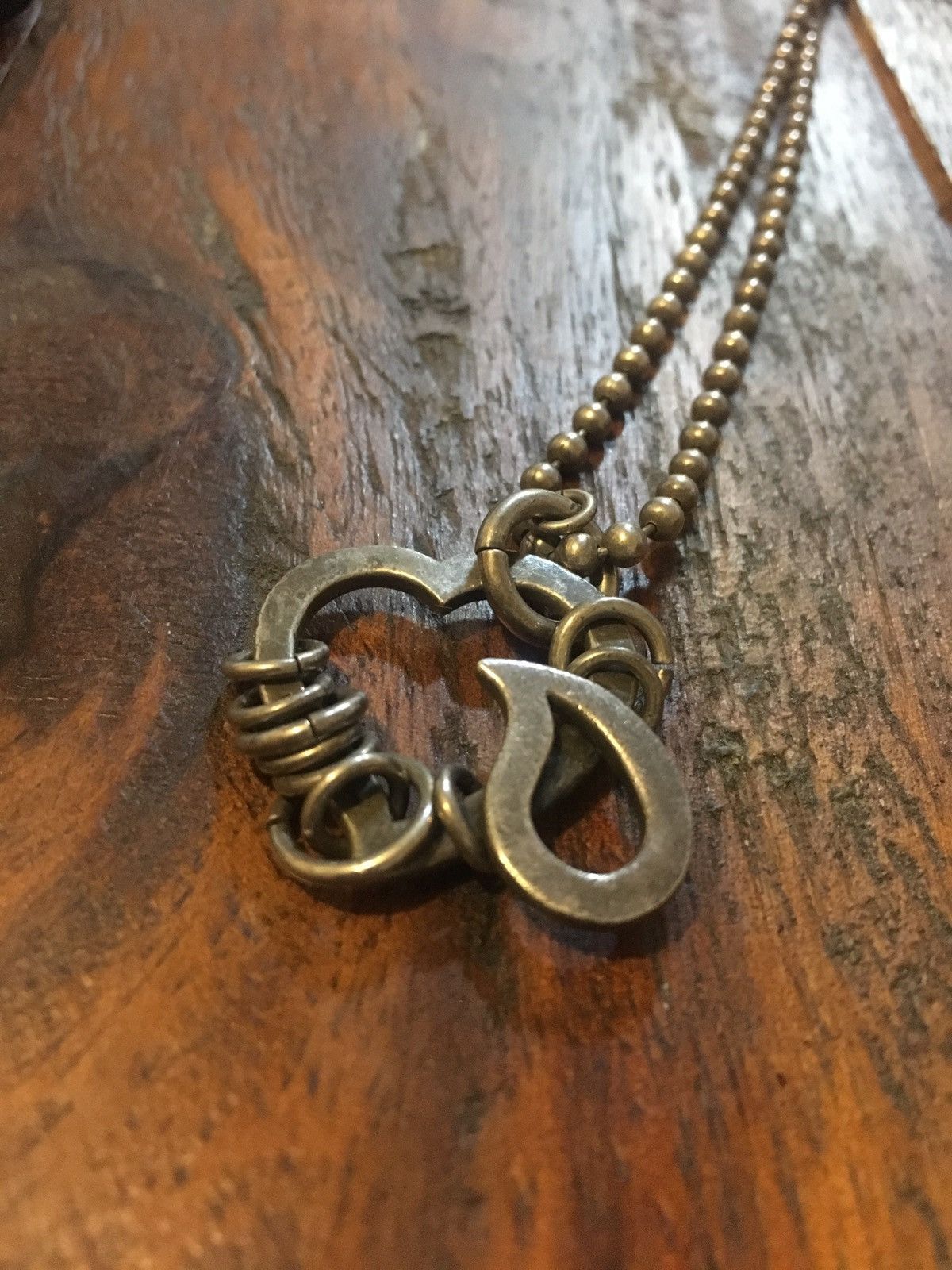 Number (N)ine Number Nine Heart necklace Grailed