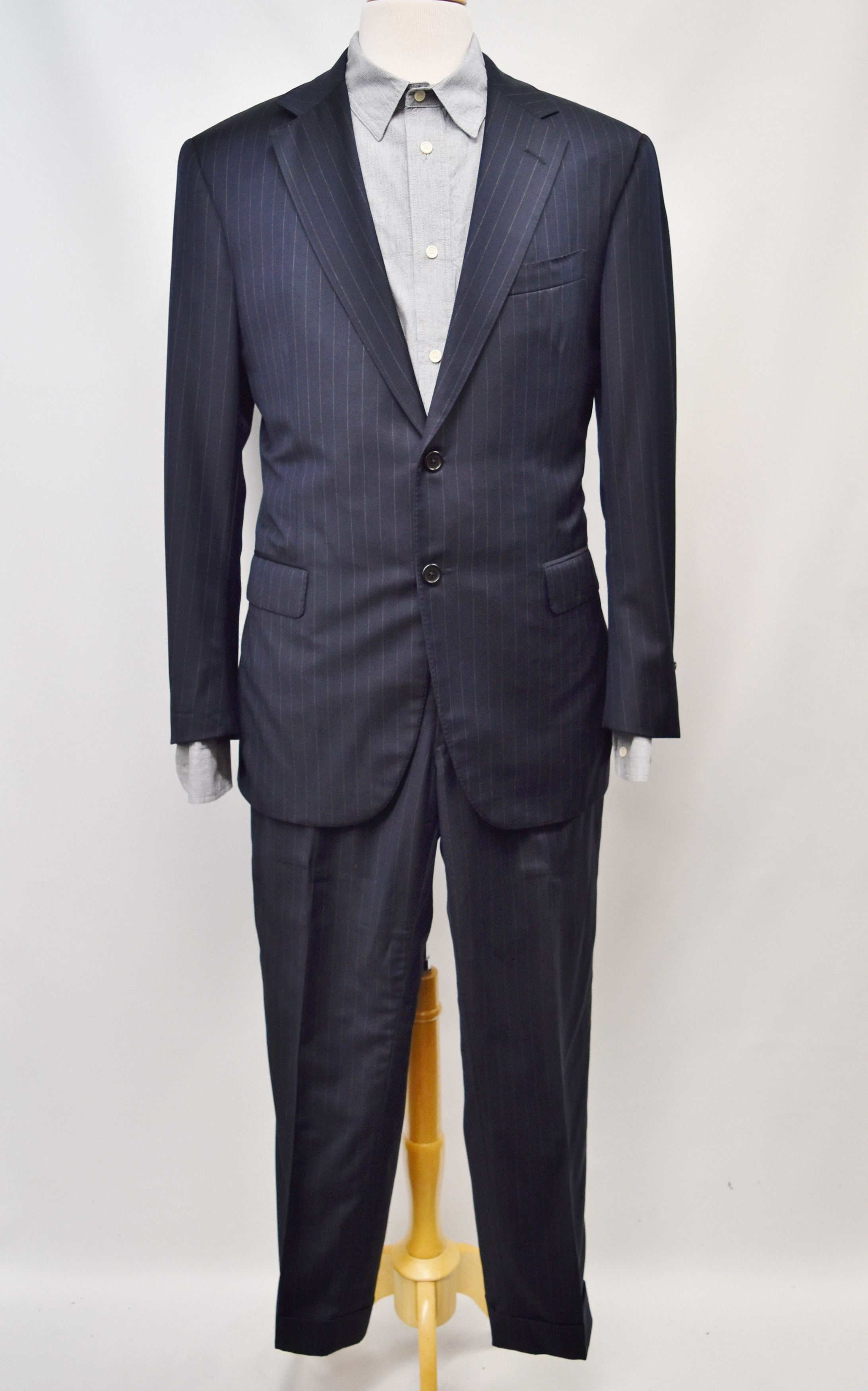 Oxxford Clothes Oxxford Clothes Navy PinStripe Suit Size 42R | Grailed