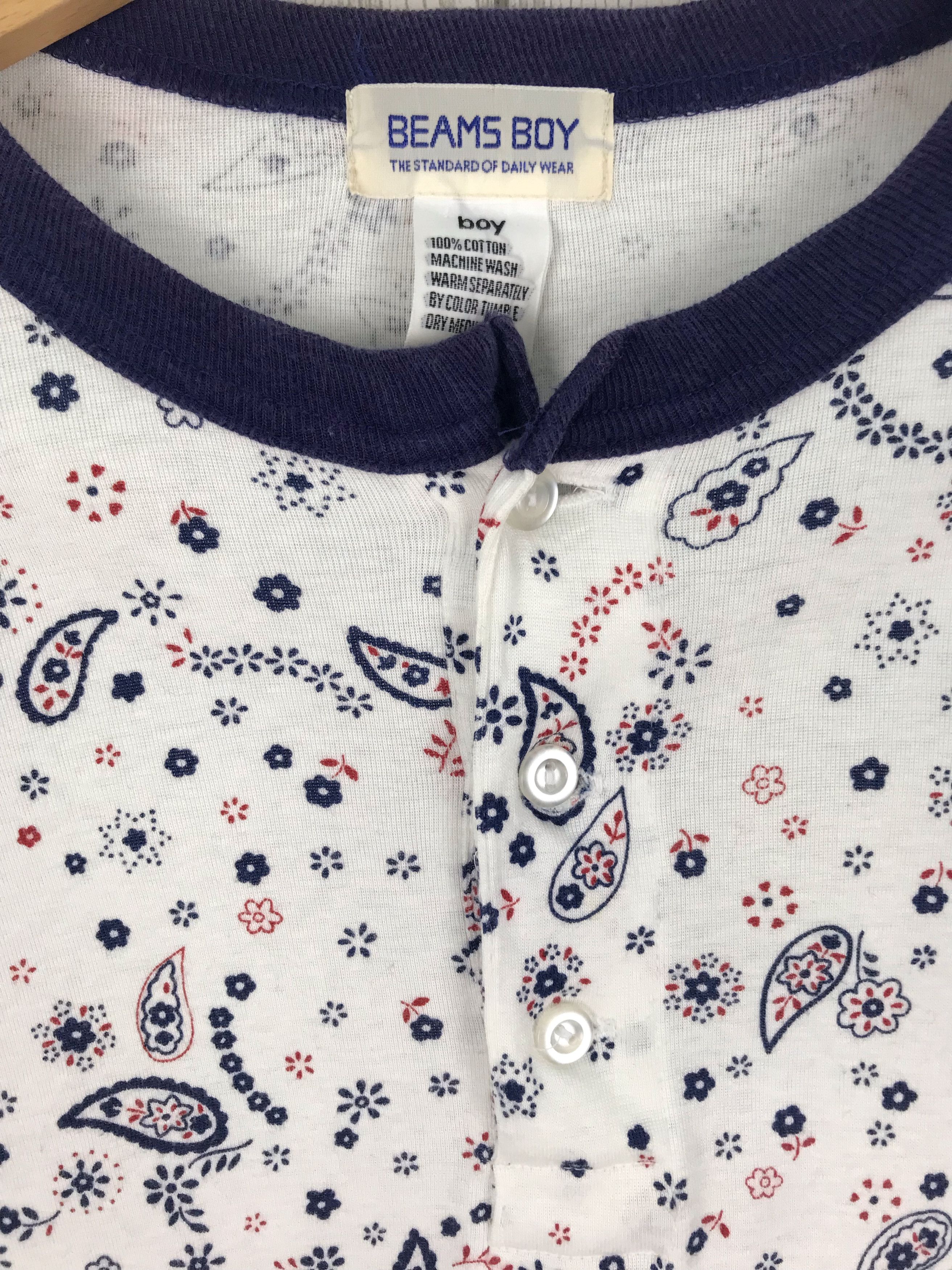 Beams Plus BEAMS BOY Paisley All Over Print Longsleeve Shirt Size US S / EU 44-46 / 1 - 4 Thumbnail