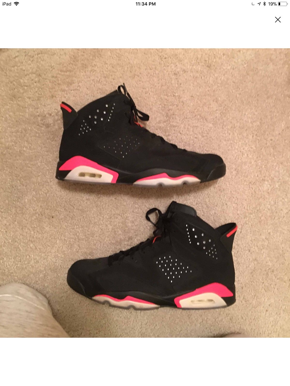 Jordan Brand nike air jordan 6 black infared size 14 Size US 14 / EU 47 - 1 Thumbnail