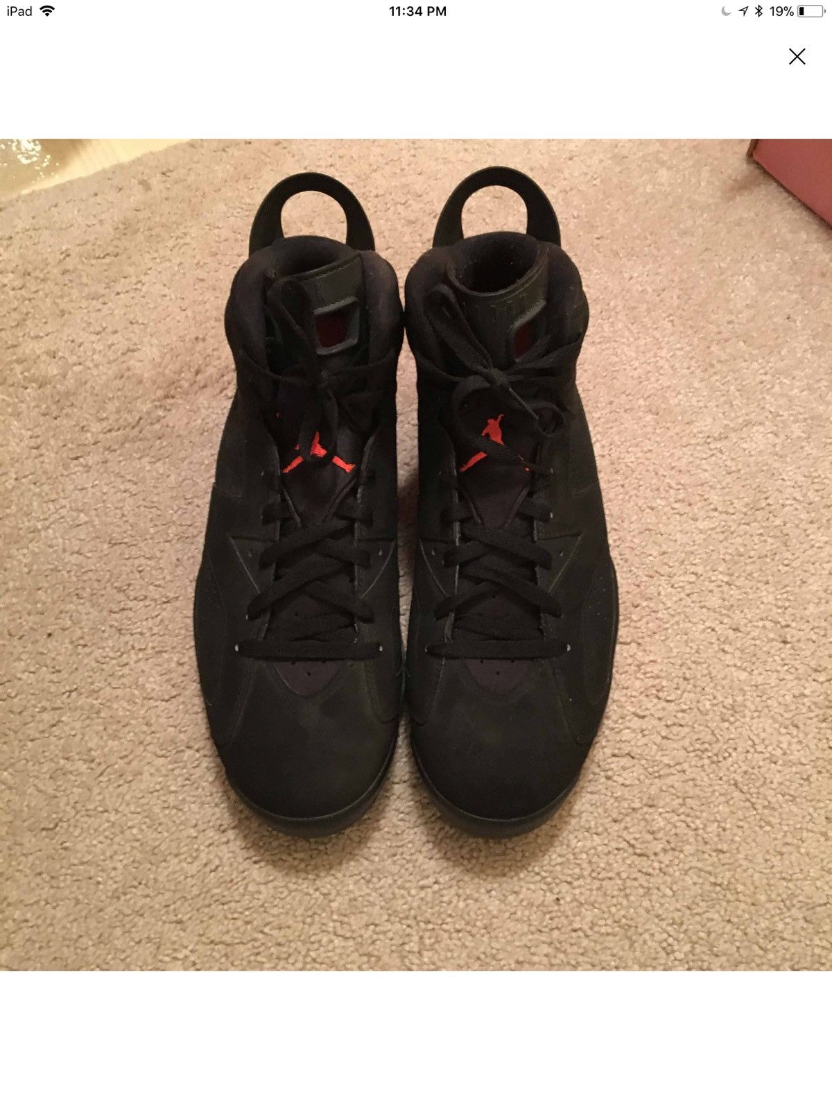 Jordan Brand nike air jordan 6 black infared size 14 Size US 14 / EU 47 - 3 Thumbnail