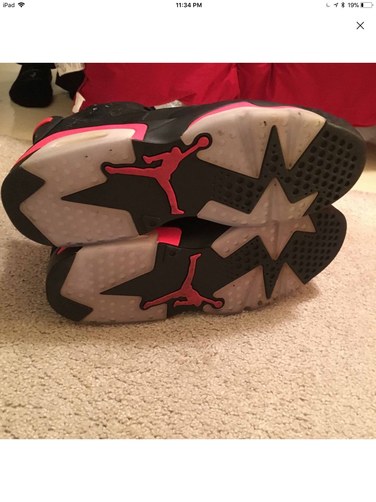 Jordan Brand nike air jordan 6 black infared size 14 Size US 14 / EU 47 - 5 Thumbnail