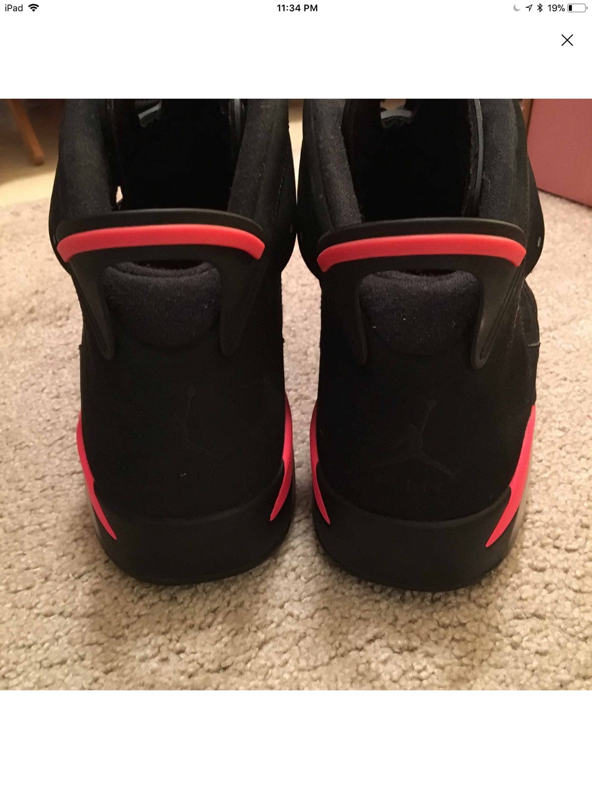 Jordan Brand nike air jordan 6 black infared size 14 Size US 14 / EU 47 - 4 Thumbnail