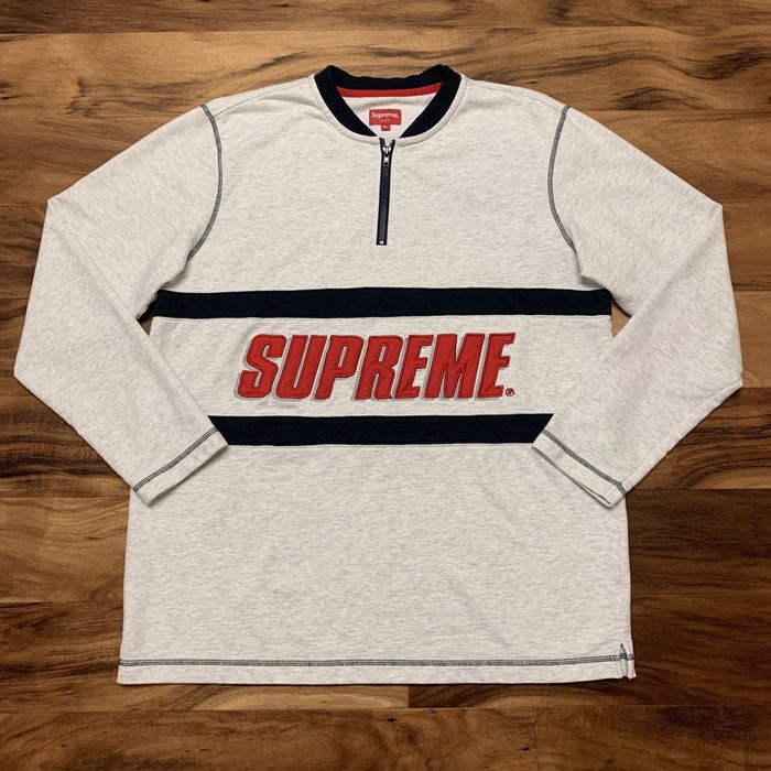 税込?送料無料 Supreme Bar Logo Half Zip Top - トップス