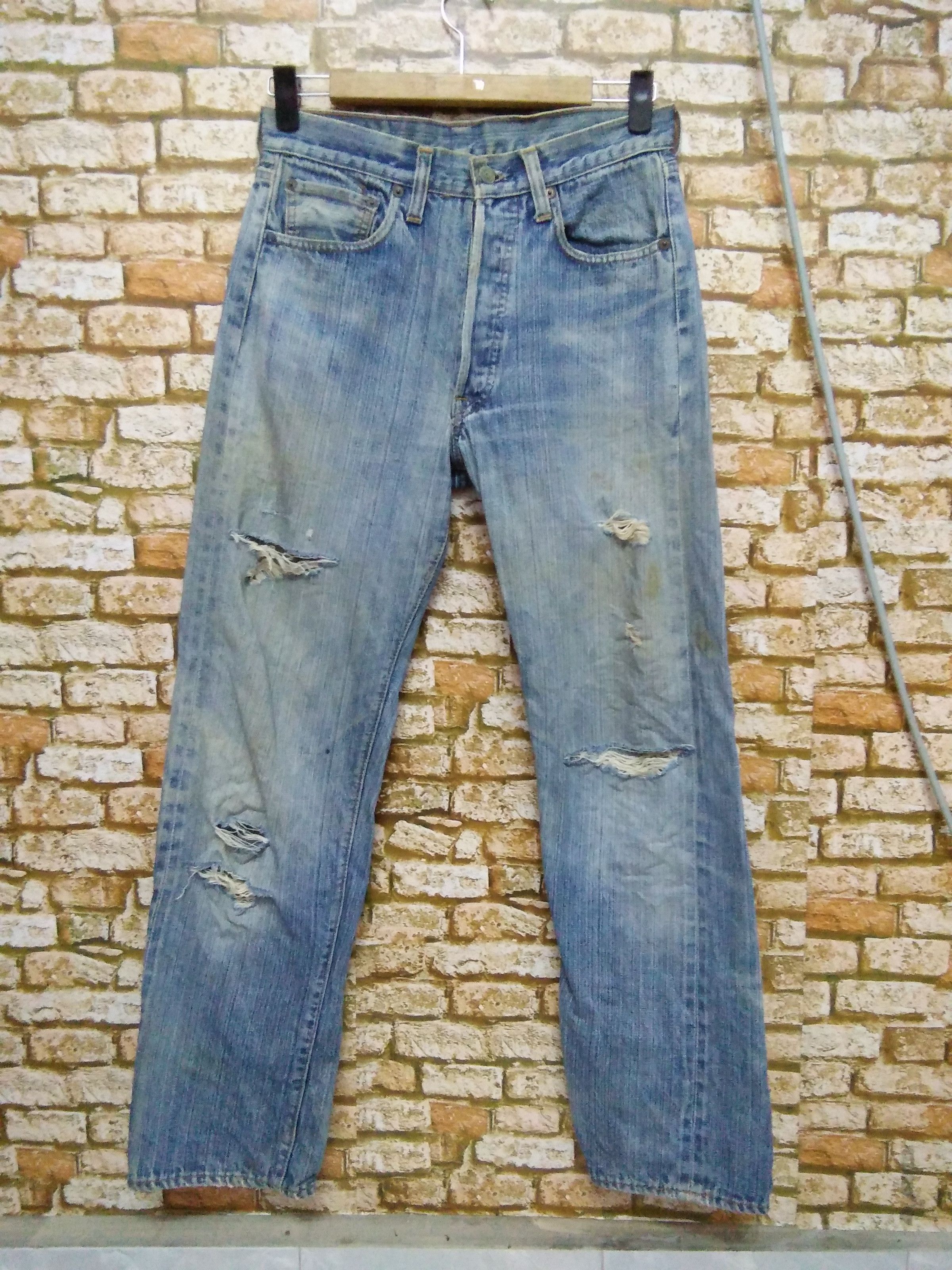 Levi's × Vintage 70s LEVIS 501 SELVEDGE SINGLE STITCH #6 (A648) Size US 28 / EU 44 - 1 Thumbnail
