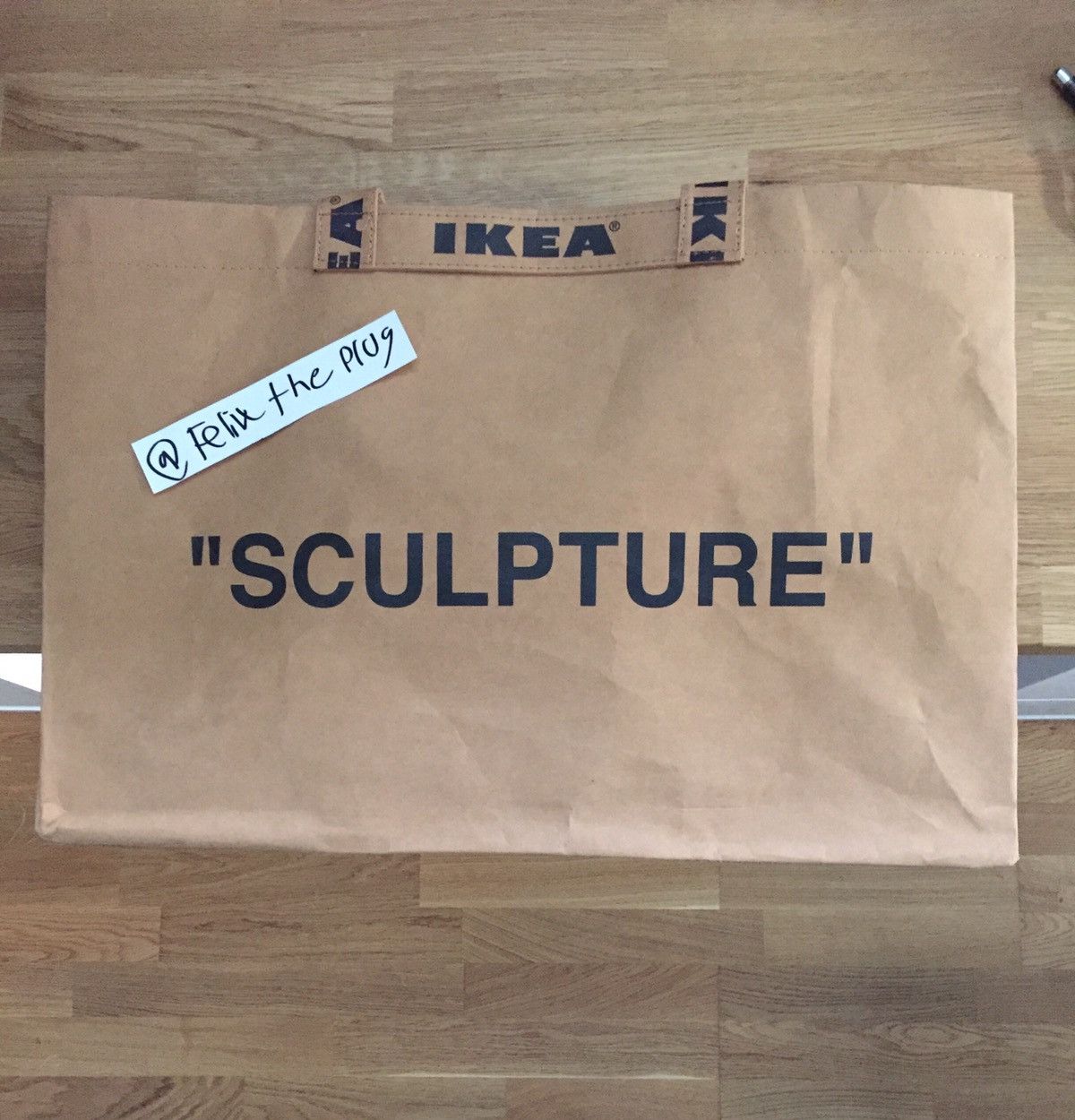 SOLD***Ikea Virgil Abloh “Sculpture” bag MEDIUM