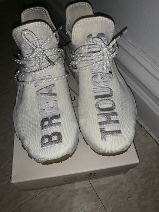 Adidas nmd hu trail pharrell outlet now is her time cream white