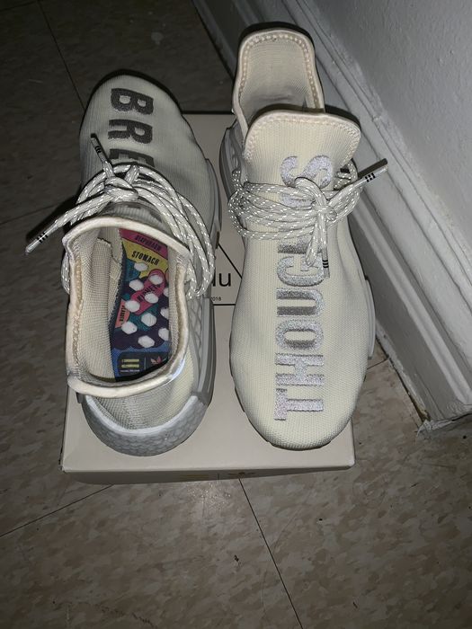 Adidas nmd hu trail pharrell now is her clearance time cream white