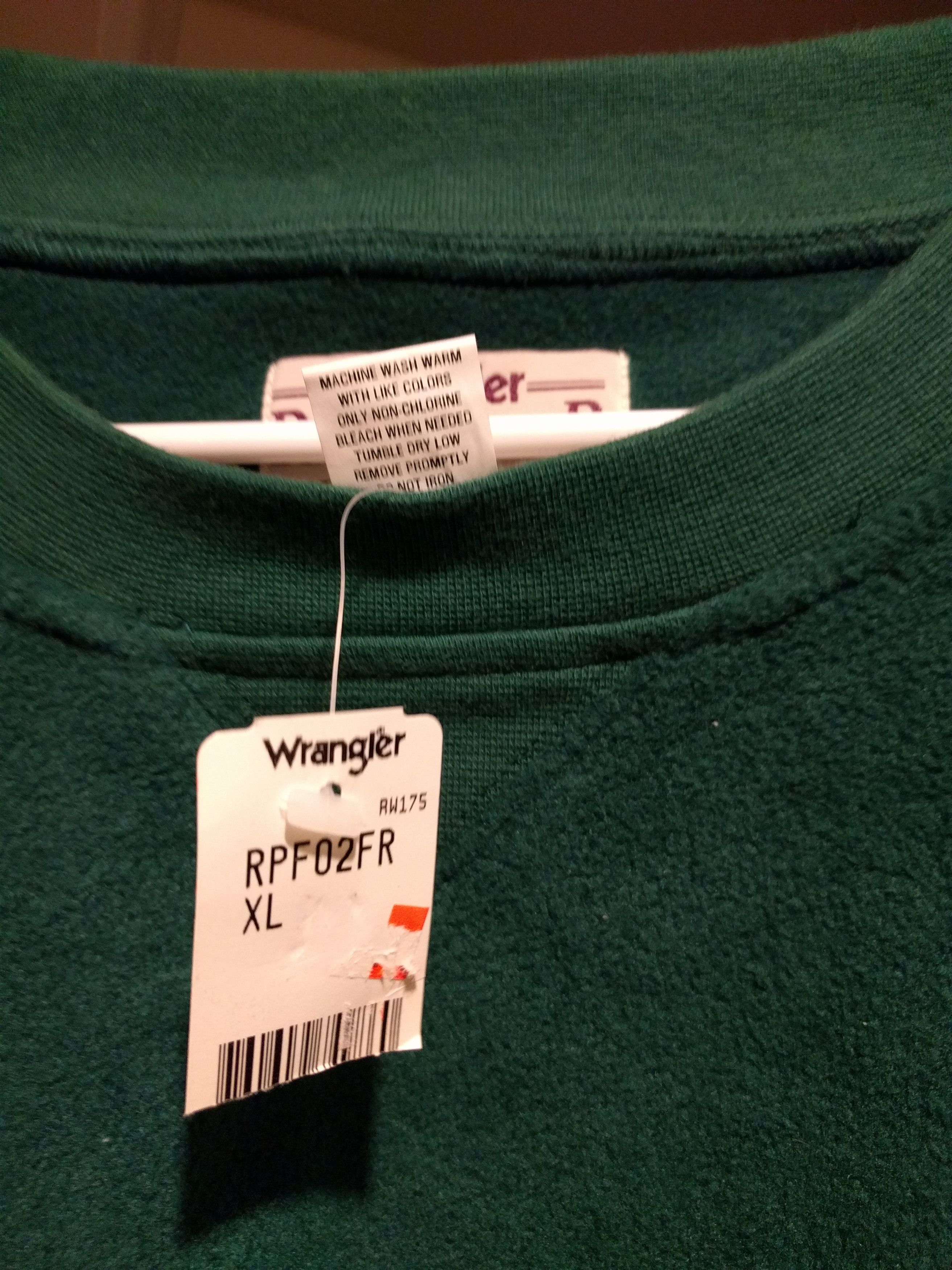 Wrangler Polartec Fleece olive knit crewneck (cozy) Size US XL / EU 56 / 4 - 4 Thumbnail